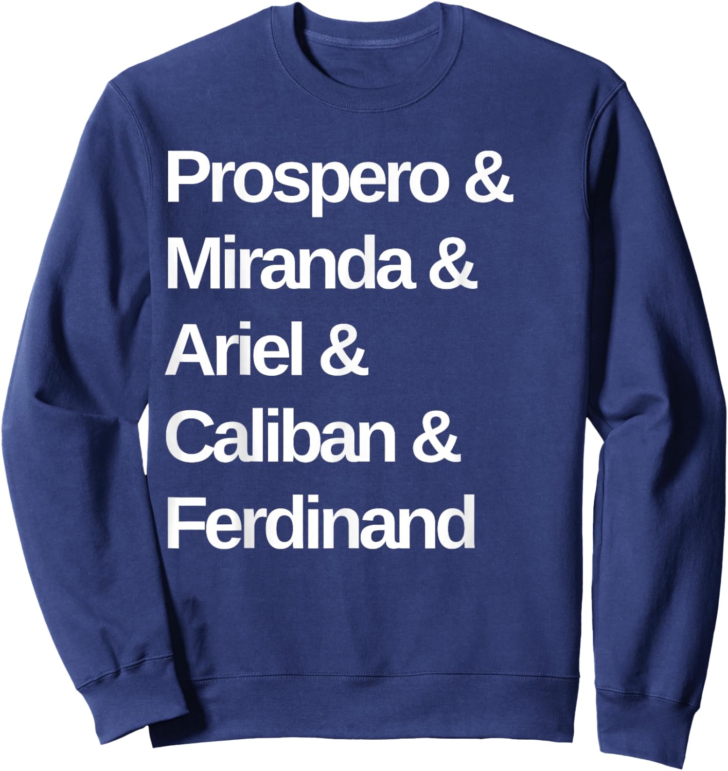 The Tempest Play Characters Shakespeare Sweatshirt - Sweatshirt | Navy
