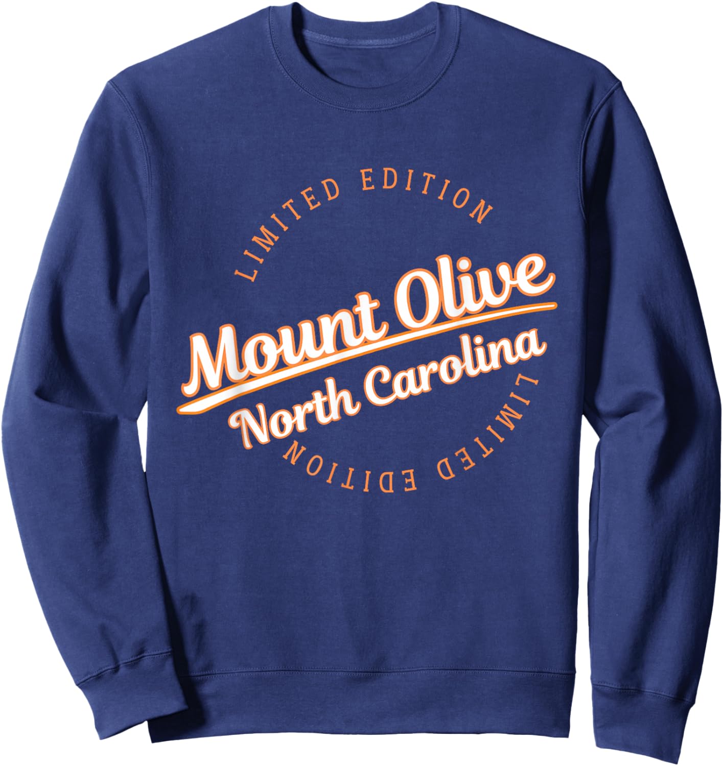 Retro Athletic Mount Olive NC Apparel Sweatshirt - Sweatshirt | Navy