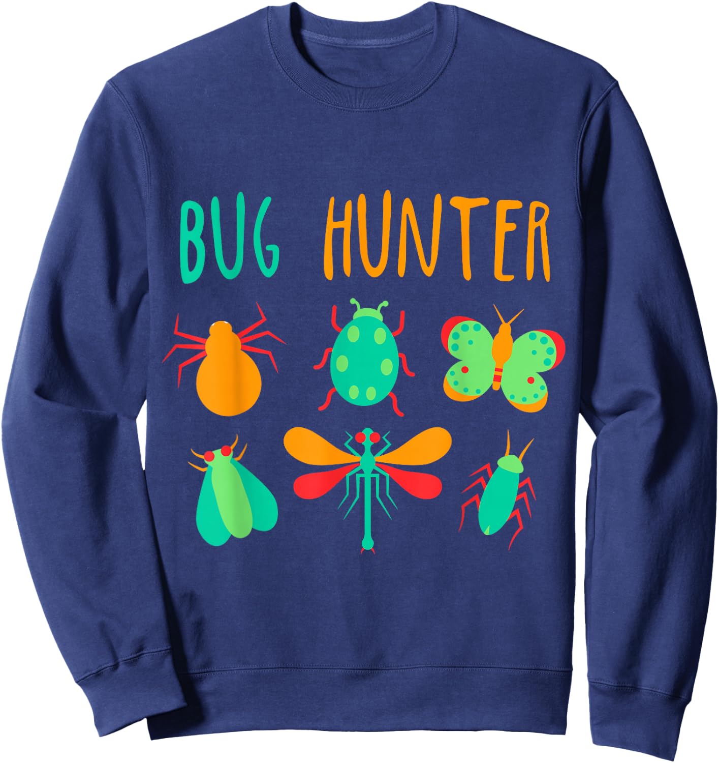 Bug Hunter Insect Lover Gift Kids - Boys & Girls Sweatshirt - Sweatshirt | Navy