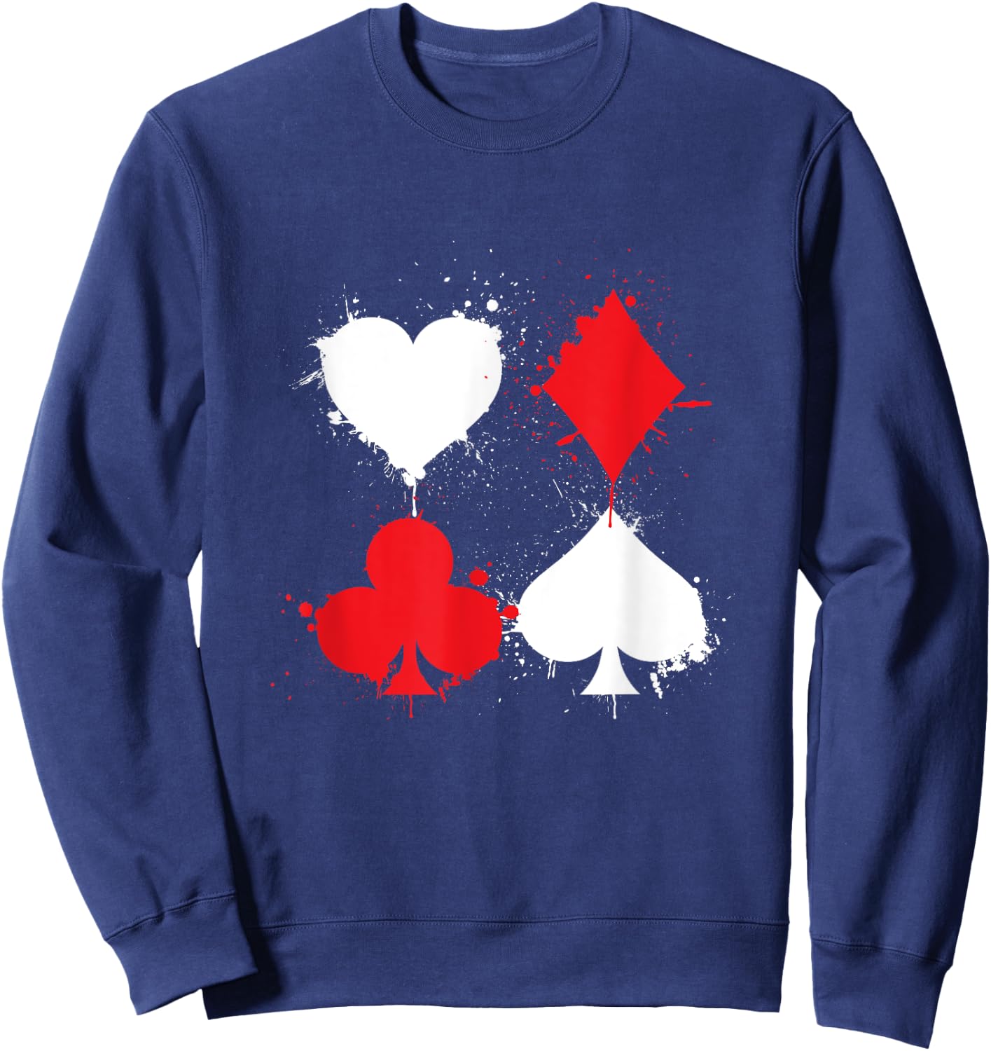 Casino Card Game Poker Game All In Cards Spades Sweatshirt - Sweatshirt | Navy