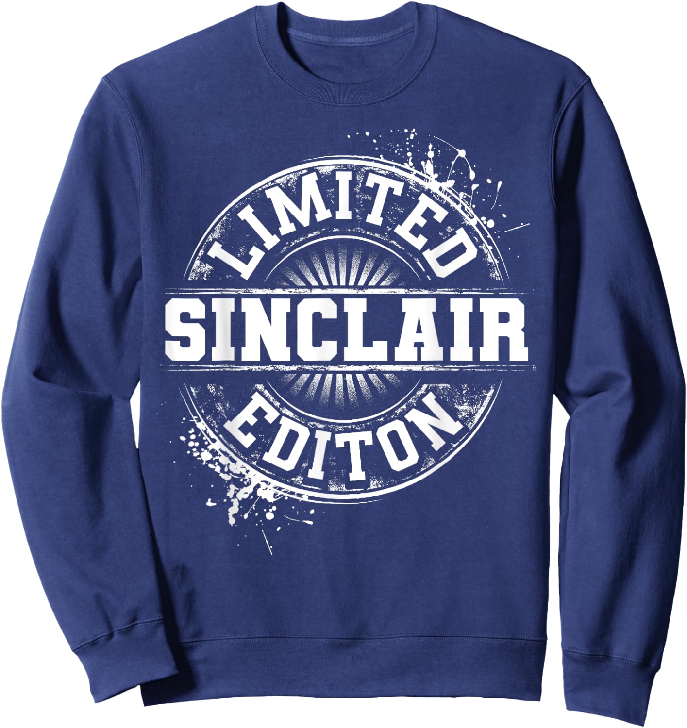 SINCLAIR Funny Surname Family Tree Birthday Reunion Gift Sweatshirt - Sweatshirt | Navy