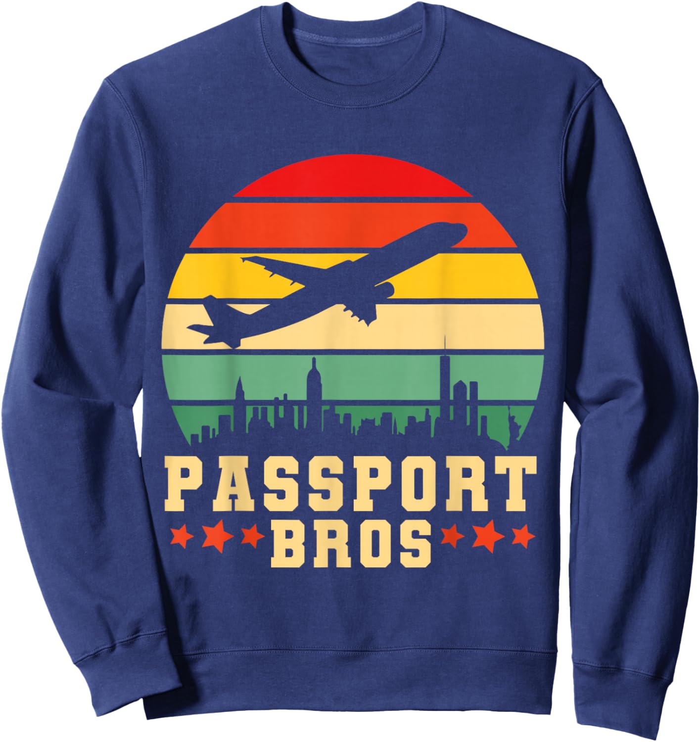Find Love Abroad Modern Dating Meme Passport Bros Sweatshirt - Sweatshirt | Navy