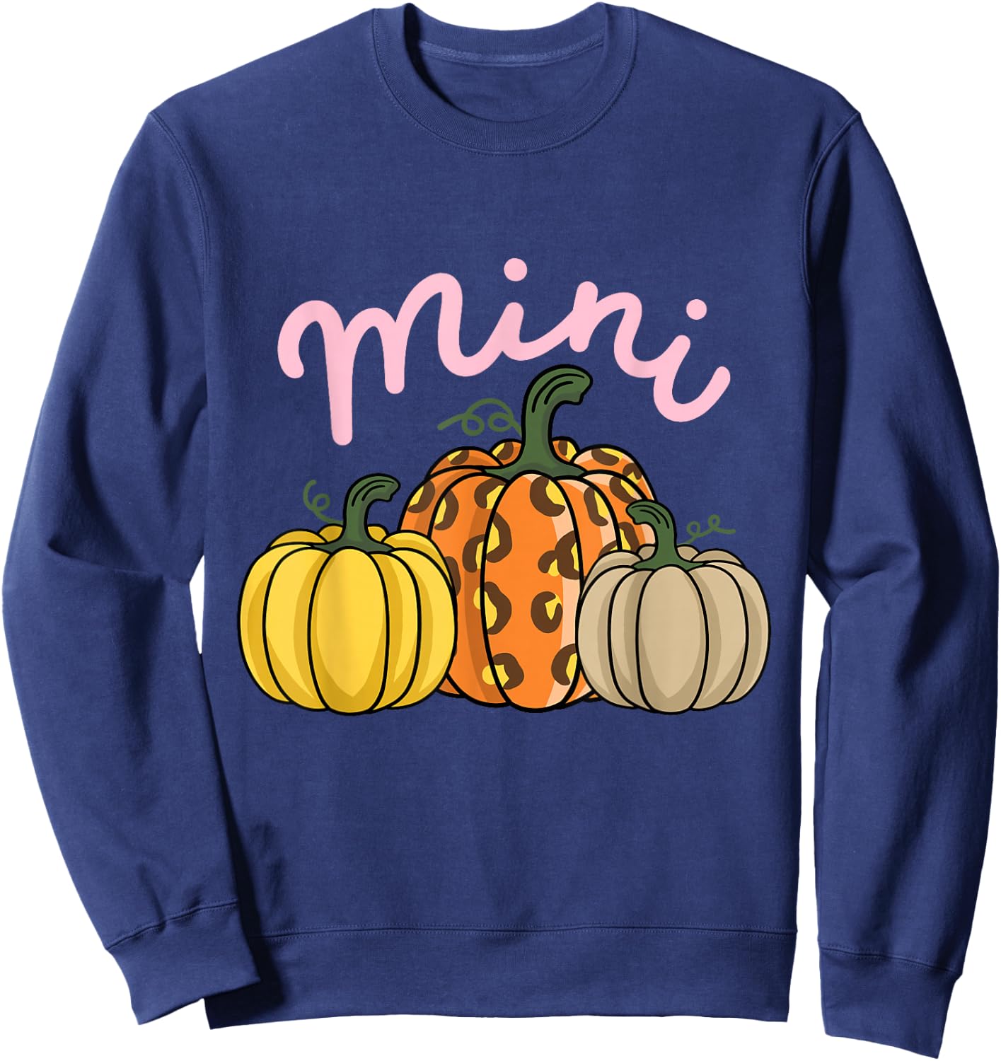 Mama and Mini Mommy and Me Matching Thanksgiving Kids Sweatshirt - Sweatshirt | Navy