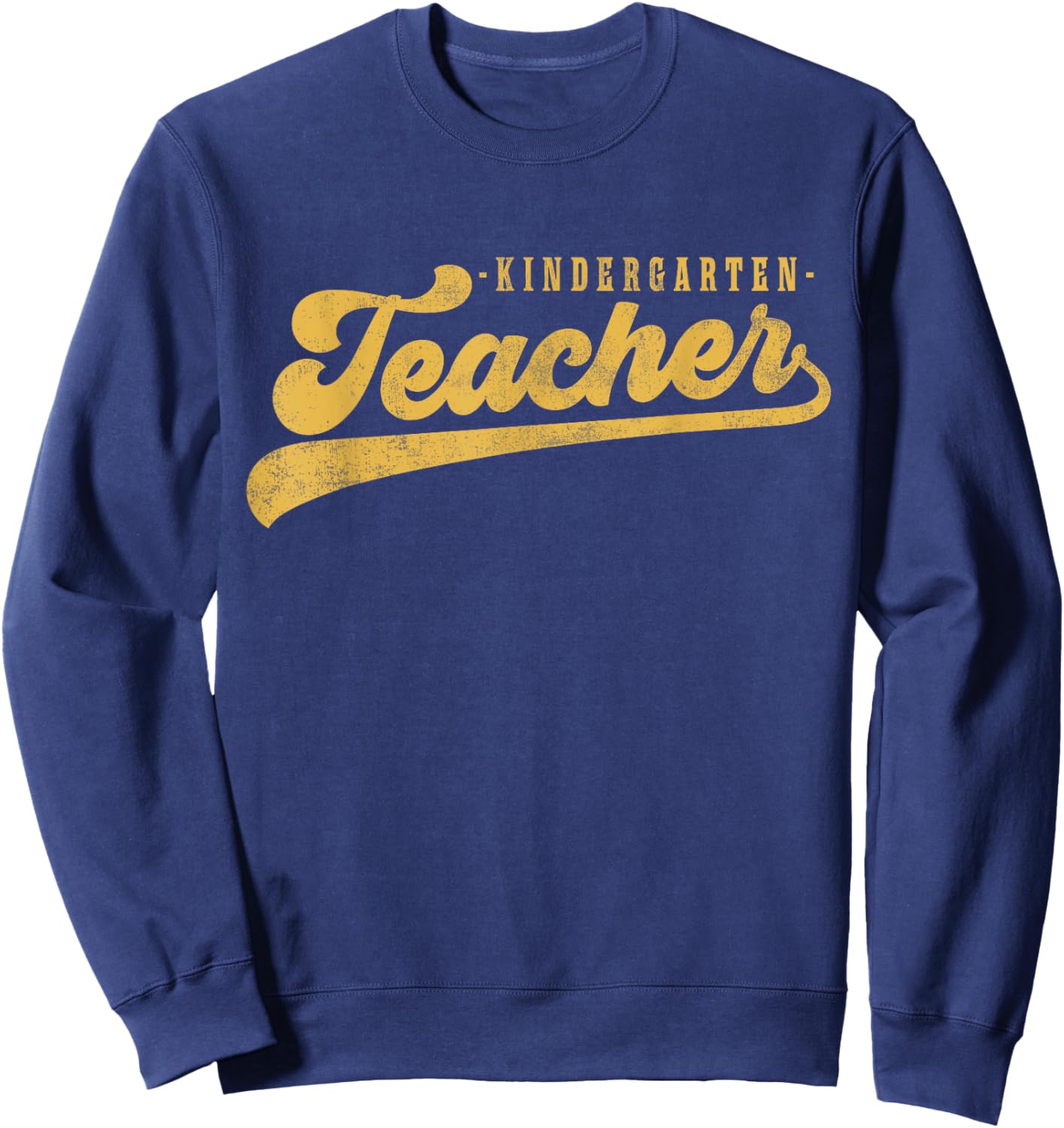 Kindergarten Teacher Vintage Graphic Kindergarten Teacher Women Sweatshirt - Sweatshirt | Navy