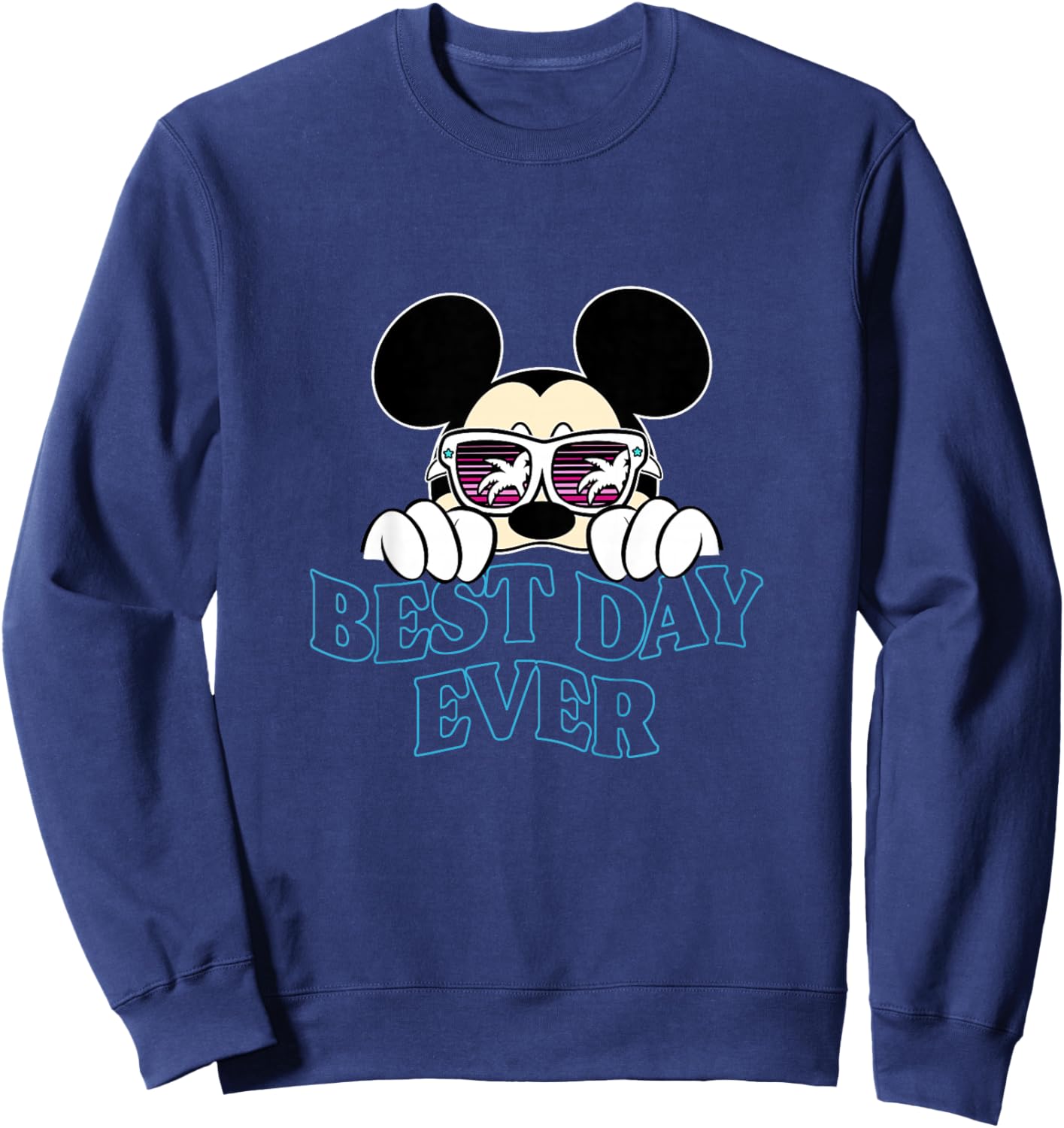 Kids Disney Mickey and Friends Best Day Ever Beach Shades Youth Sweatshirt - Sweatshirt | Navy