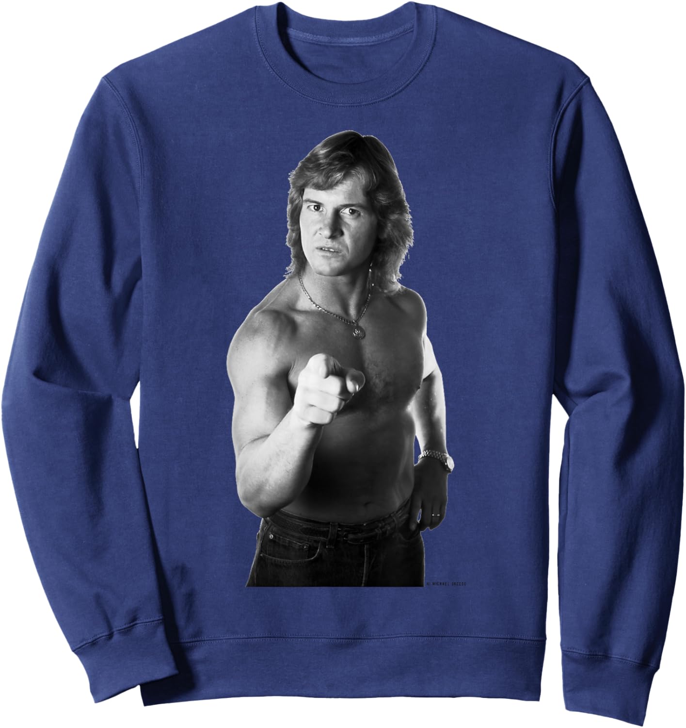 Wrestler Roddy Piper Actor They Live By Michael Grecco Sweatshirt - Sweatshirt | Navy