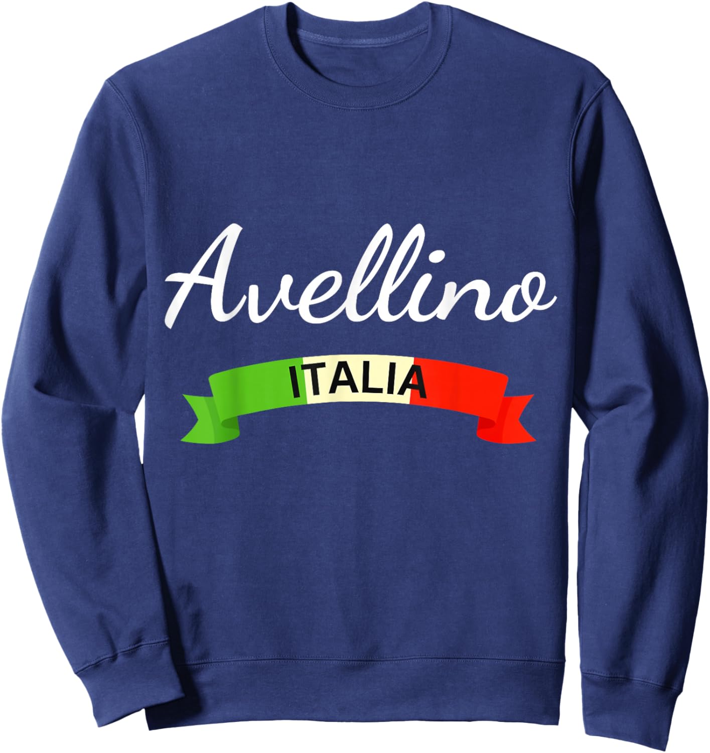 Avellino Italy Flag Italia Souvenir Matching Italian Sweatshirt - Sweatshirt | Navy