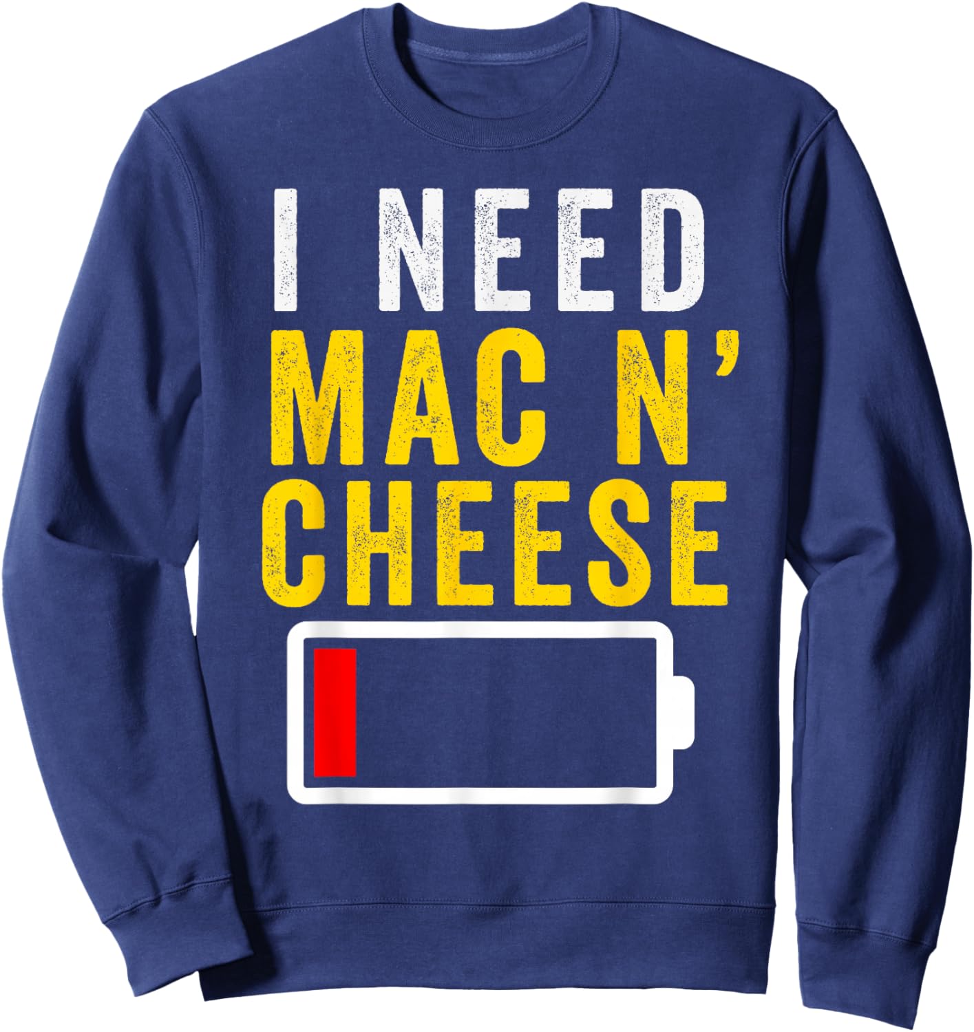Mac n Cheese Kids Boys Girls Macaroni and Cheese Men Women Sweatshirt - Sweatshirt | Navy