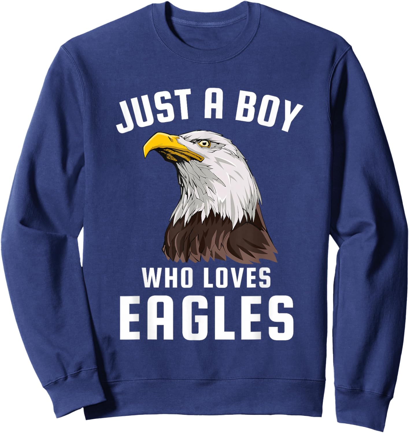 Just a Boy Who Loves Eagles Sweatshirt - Sweatshirt | Navy