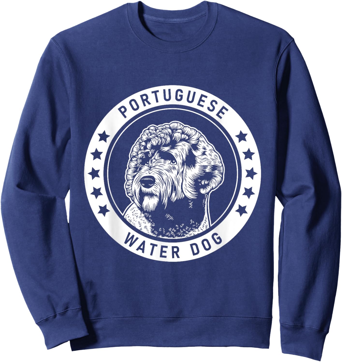 Portuguese Water Dog Fan design Women Girls Kids Sweatshirt - Sweatshirt | Navy