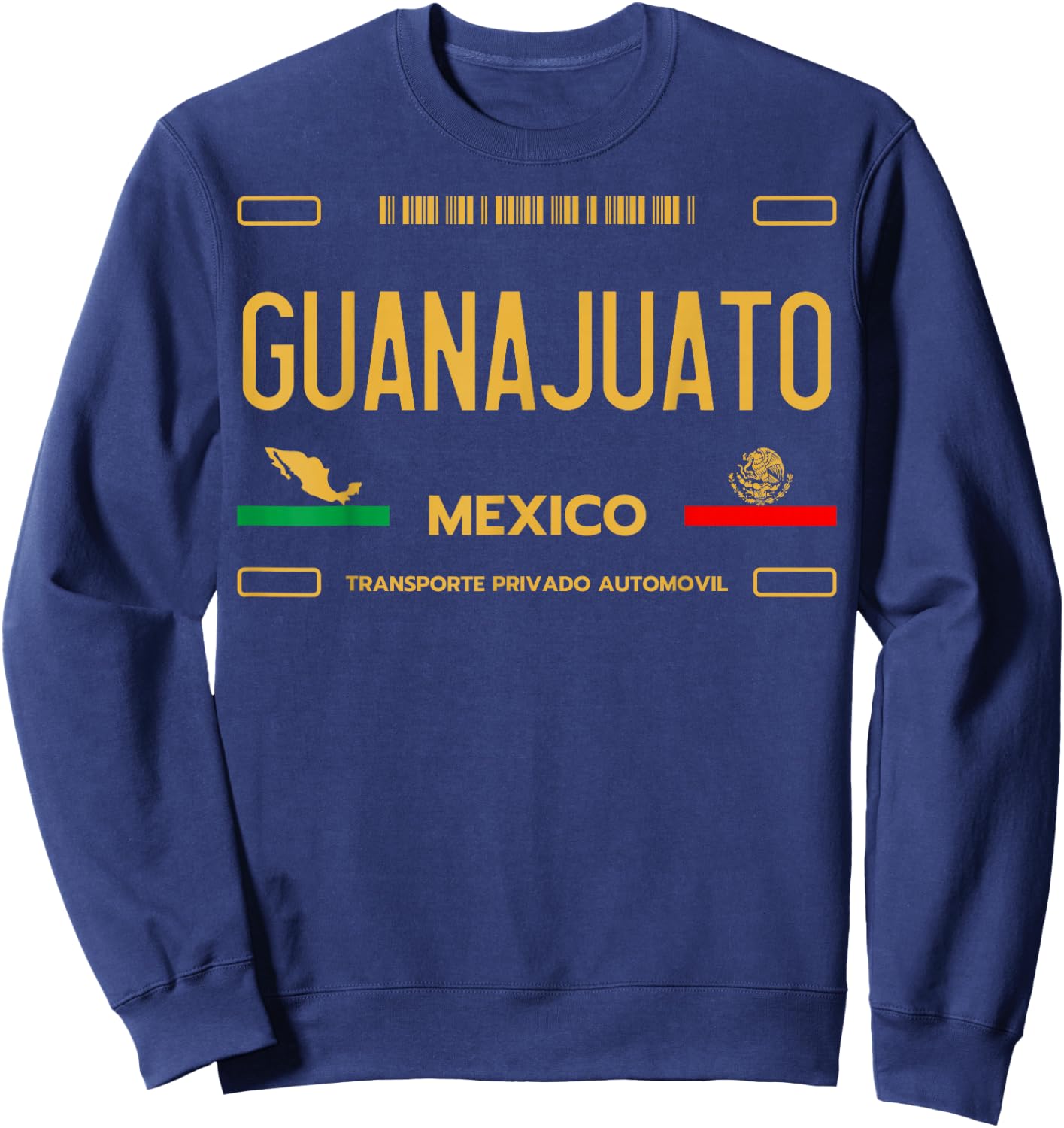 Guanajuato Mexico License Plate Aesthetic Guanajuato Sweatshirt - Sweatshirt | Navy