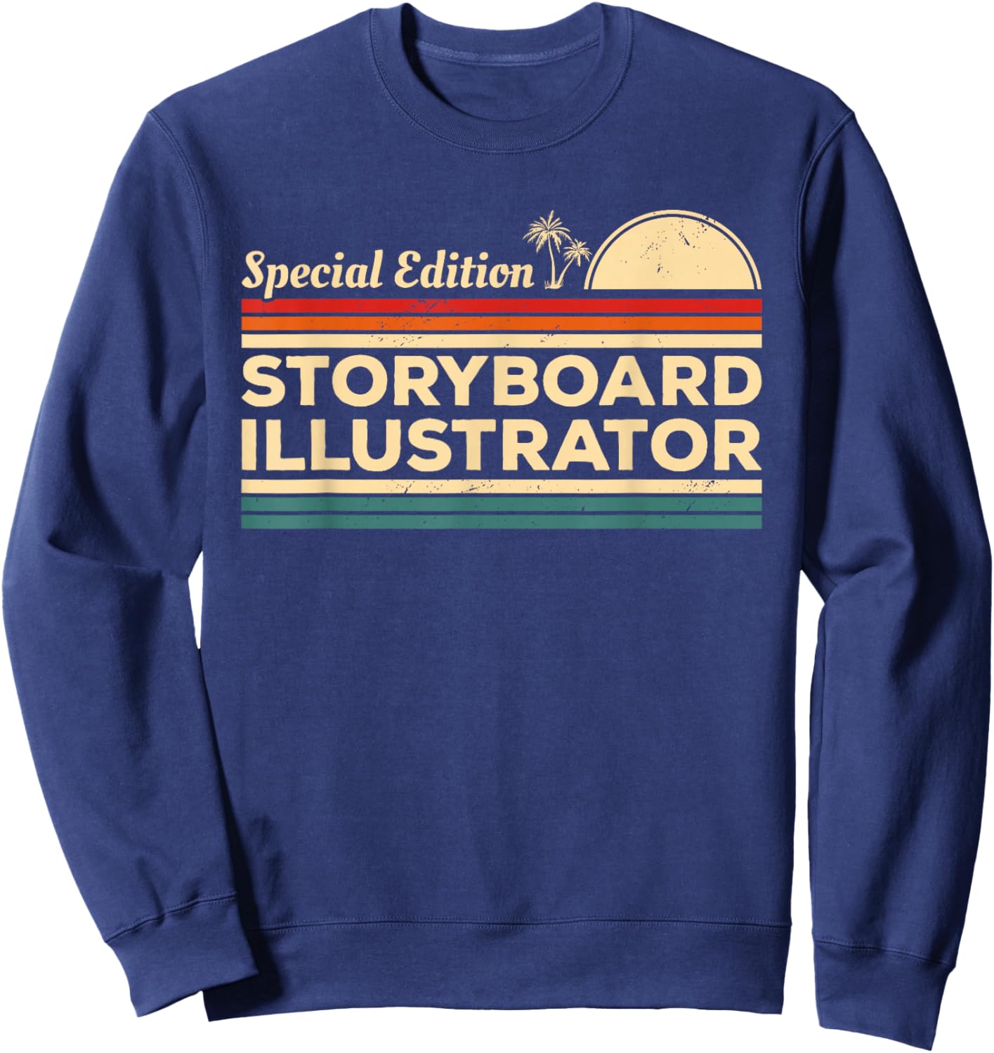 Vintage Storyboard Illustrator Sweatshirt - Sweatshirt | Navy
