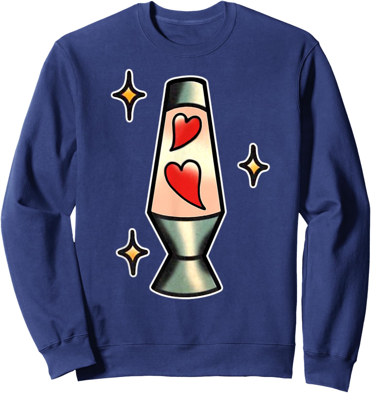 Lava Lamp Hearts Sweatshirt - Sweatshirt | Navy