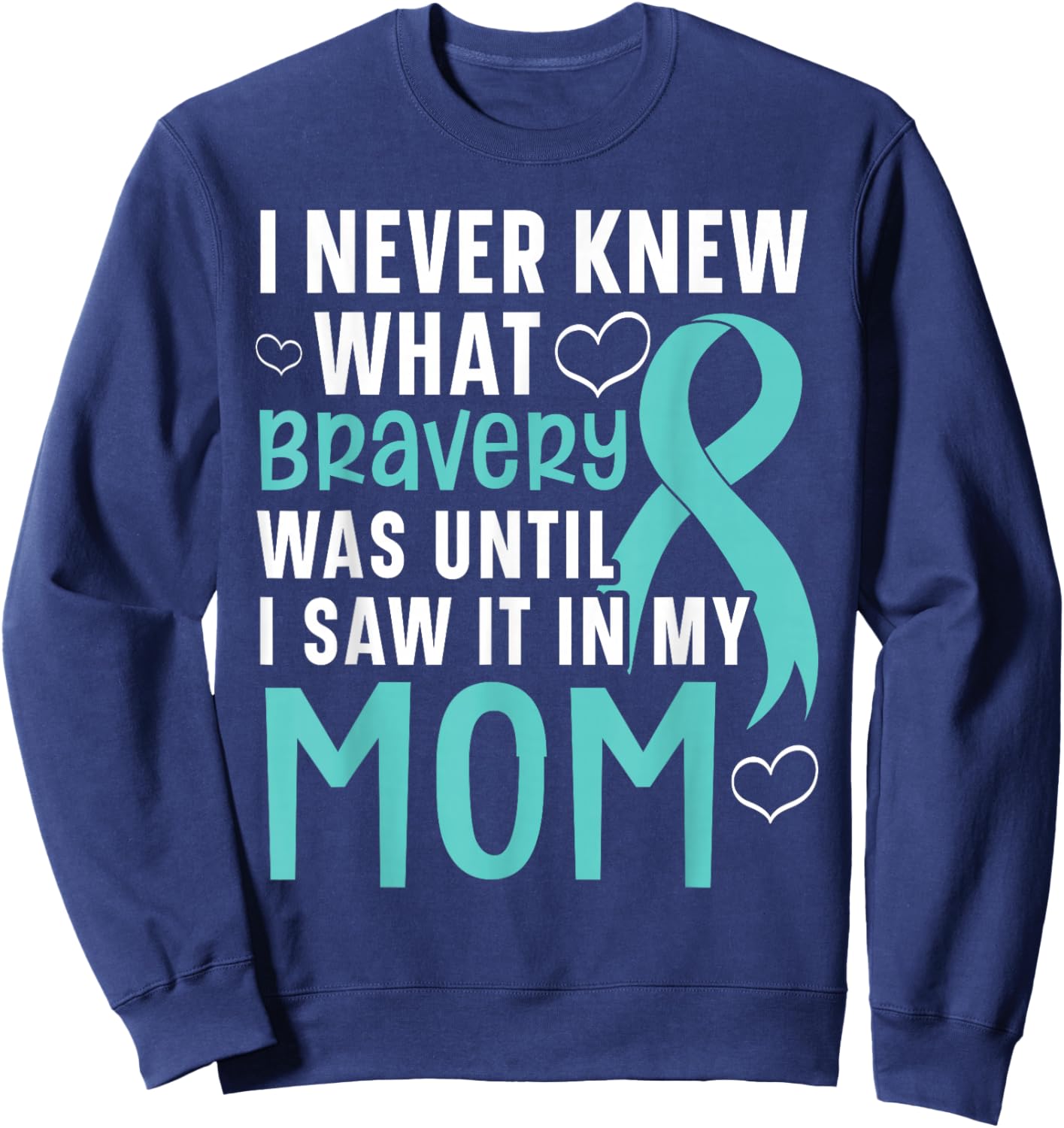 Cervical Cancer Supporter Cervical Cancer Awareness Sweatshirt - Sweatshirt | Navy