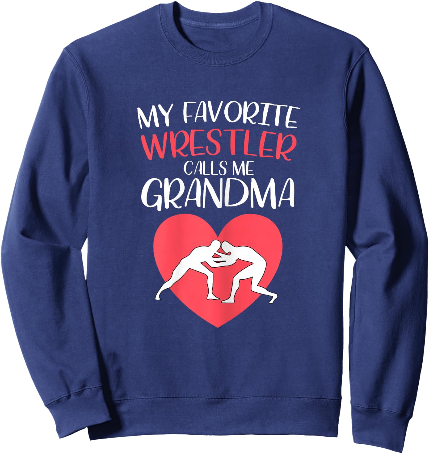 Funny Wrestling Grandma Sweatshirt - Sweatshirt | Navy