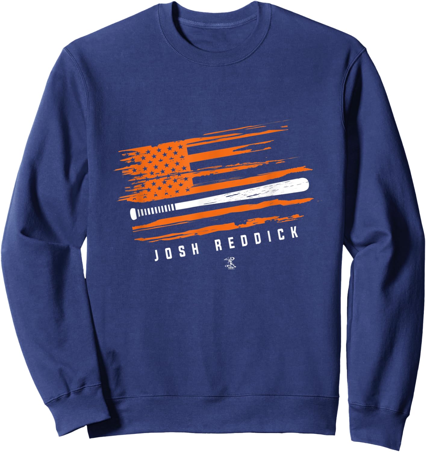 Josh Reddick Baseball Flag Graphic - Apparel Sweatshirt - Sweatshirt | Navy