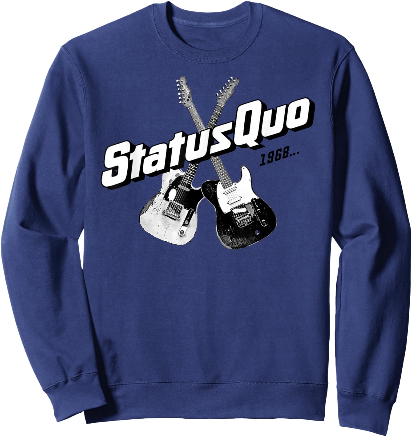 Status Quo – 1968 Guitars On Navy Sweatshirt - Sweatshirt | Navy