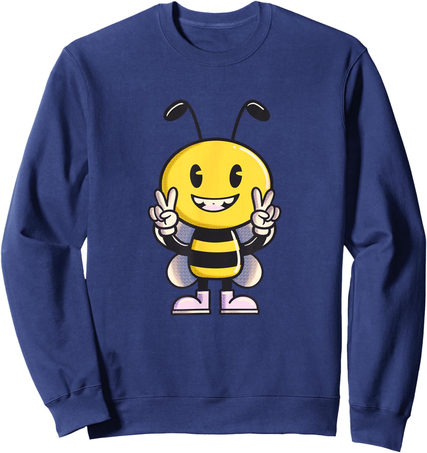 Bee - Cute / Adorable Ilustration - Classic Sweatshirt - Sweatshirt | Navy