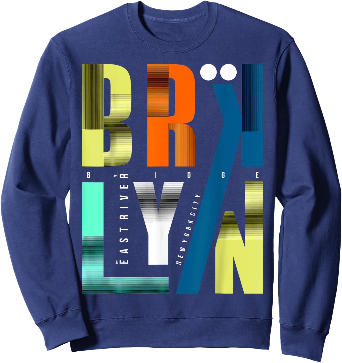 Brooklyn Vibes, Brooklyn shirt, Brooklyn New York City Sweatshirt - Sweatshirt | Navy