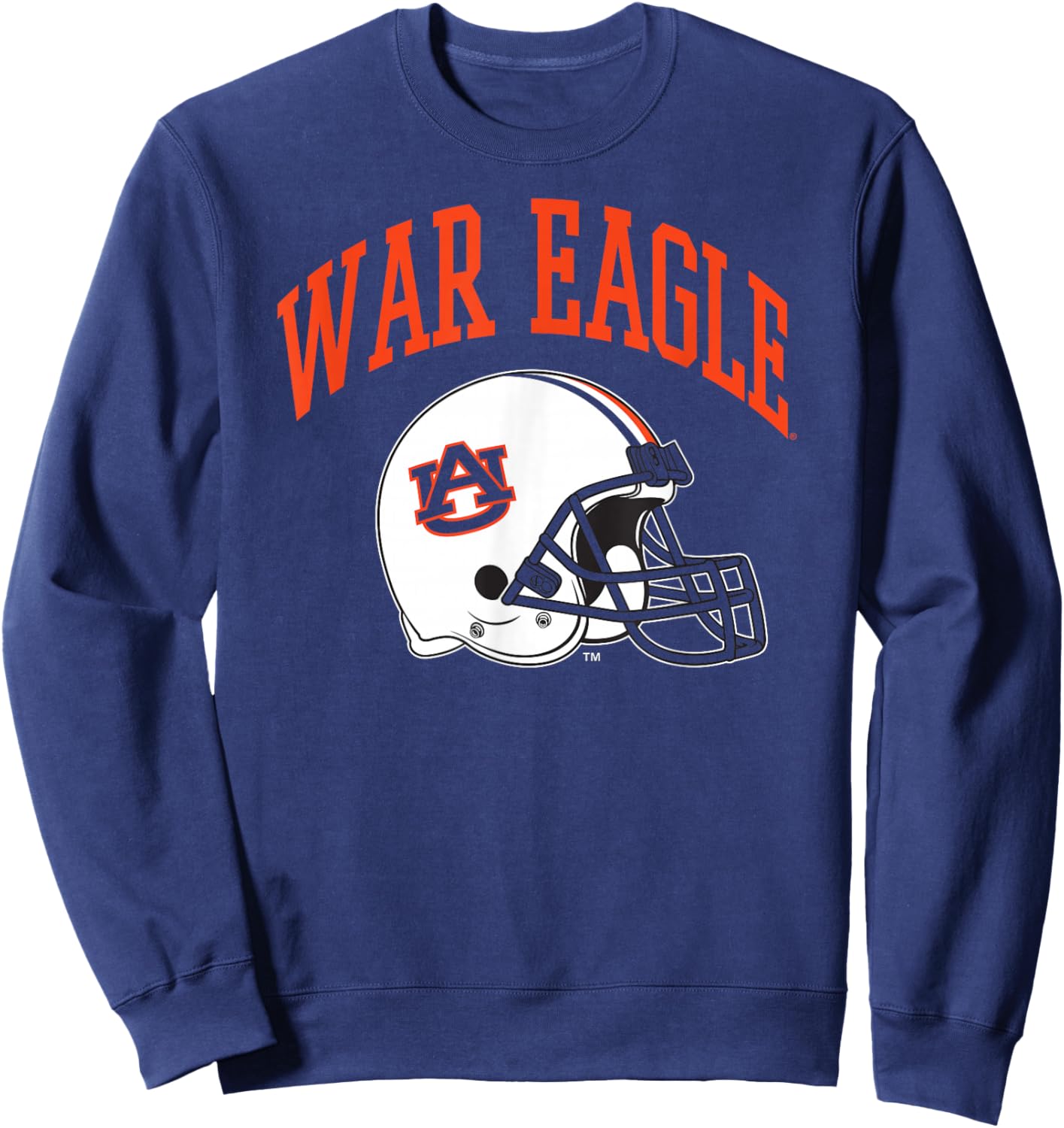 Auburn Tigers Football Helmet War Eagle Navy Sweatshirt - Sweatshirt | Navy