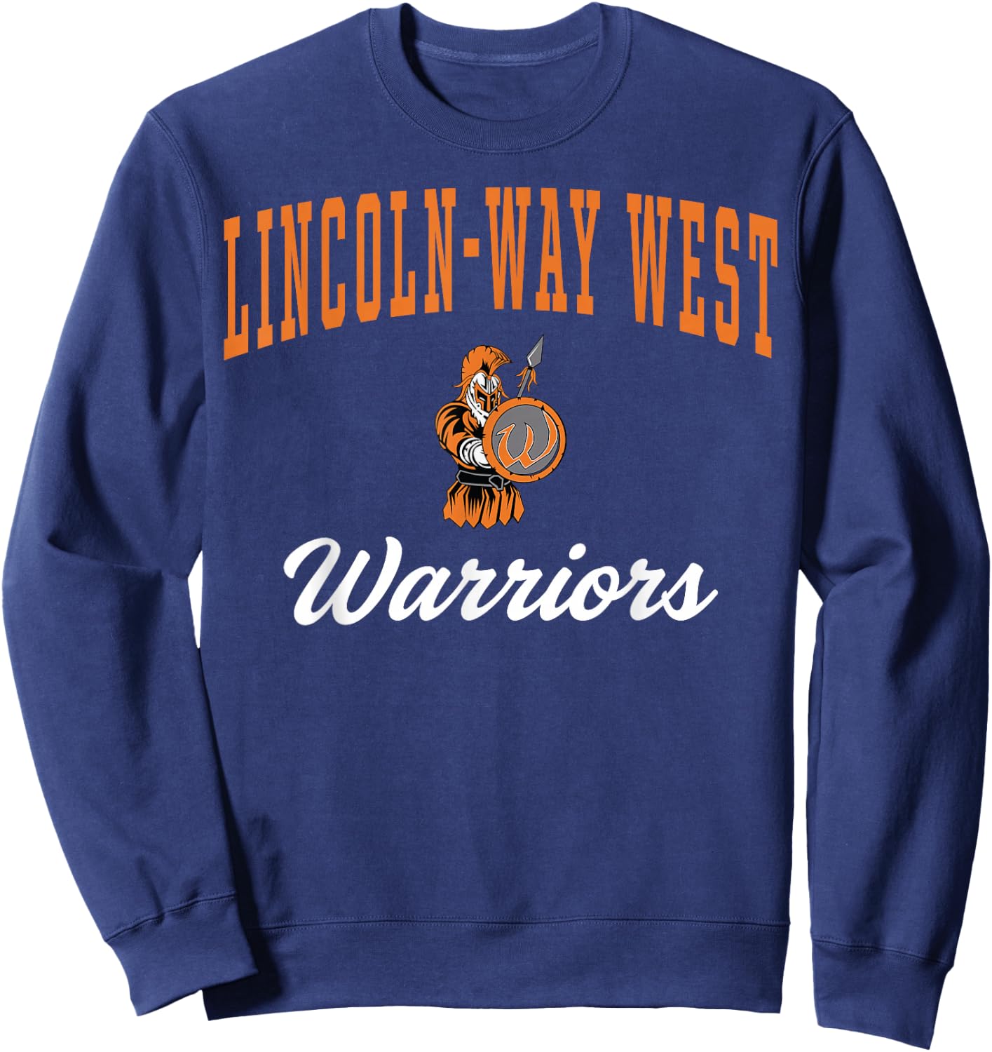 Lincoln-Way West High School Warriors C7 Sweatshirt - Sweatshirt | Navy
