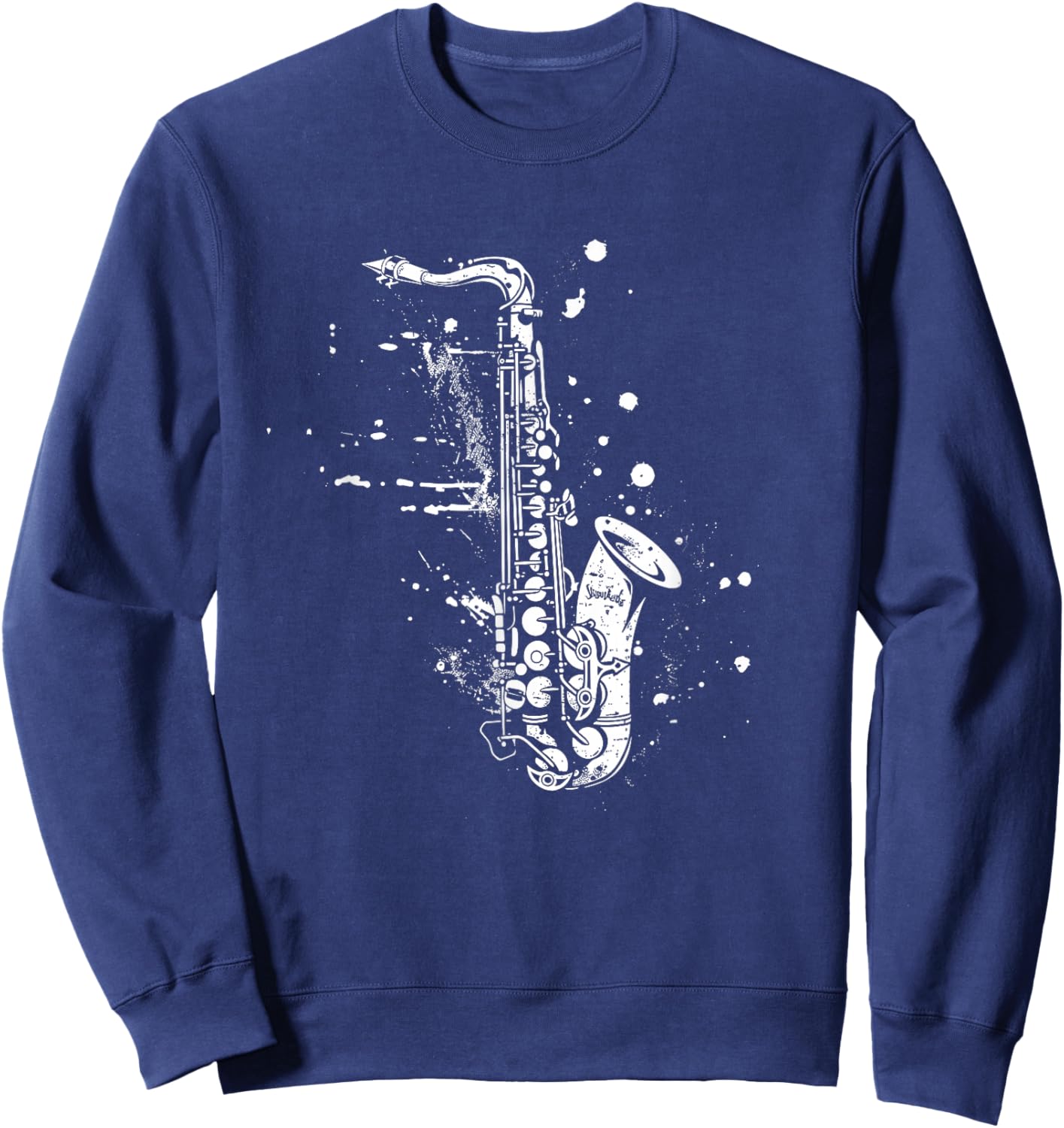 Saxophone Reed Instrument Sweatshirt - Sweatshirt | Navy