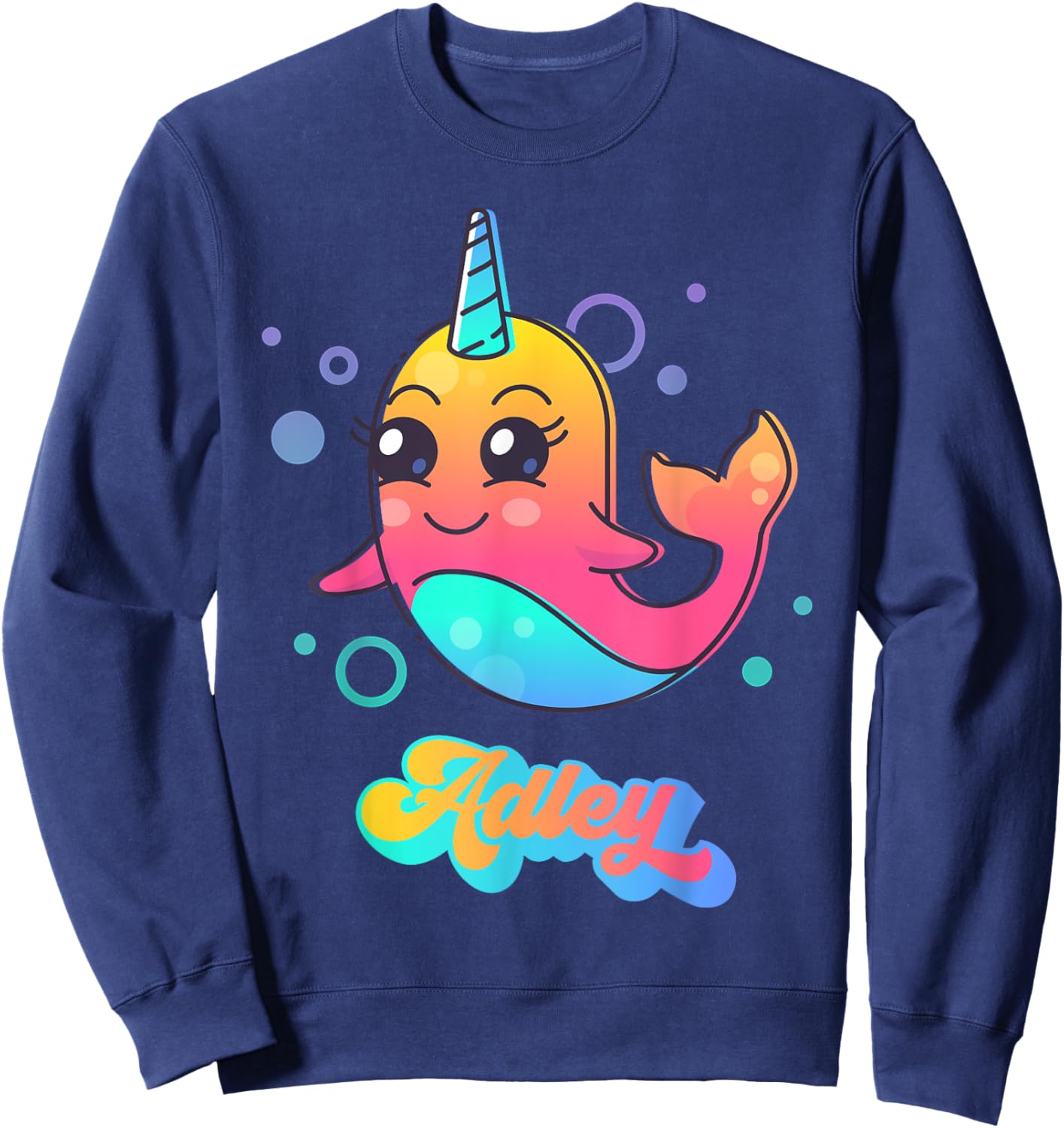 Adley Merch Unicorn Design Sweatshirt - Sweatshirt | Navy