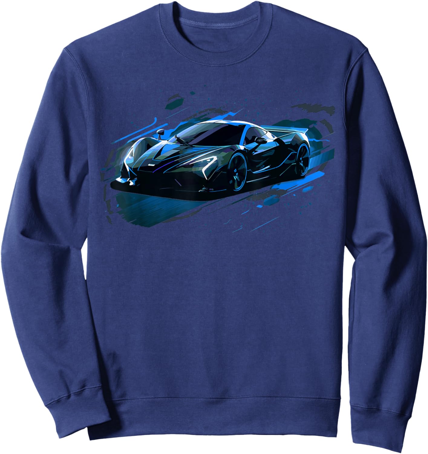 Exotic Concept Sports Car Supercar Luxury Hypercar Graphic Sweatshirt - Sweatshirt | Navy