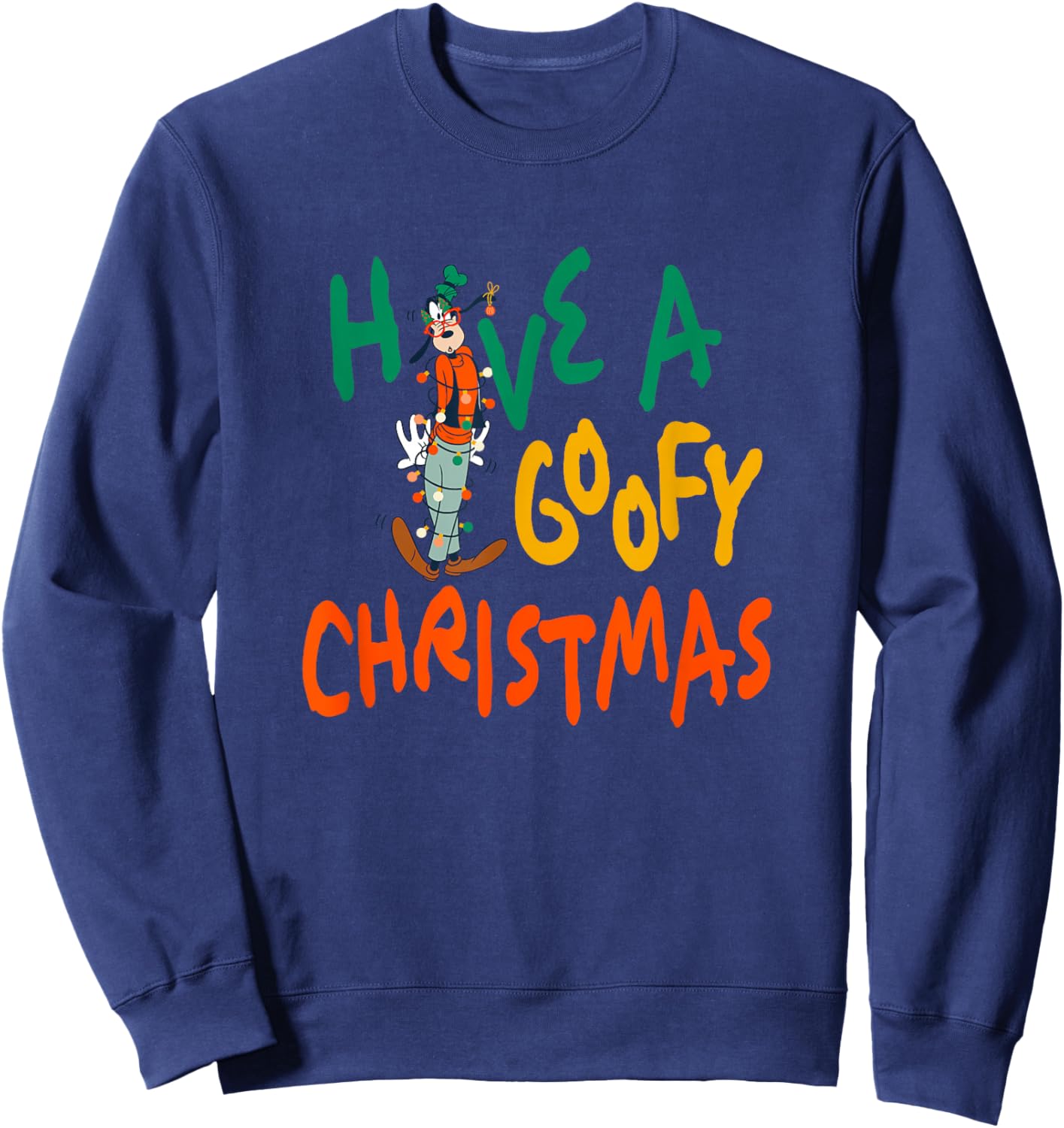 Disney Mickey And Friends Christmas Have A Goofy Christmas Sweatshirt - Sweatshirt | Navy