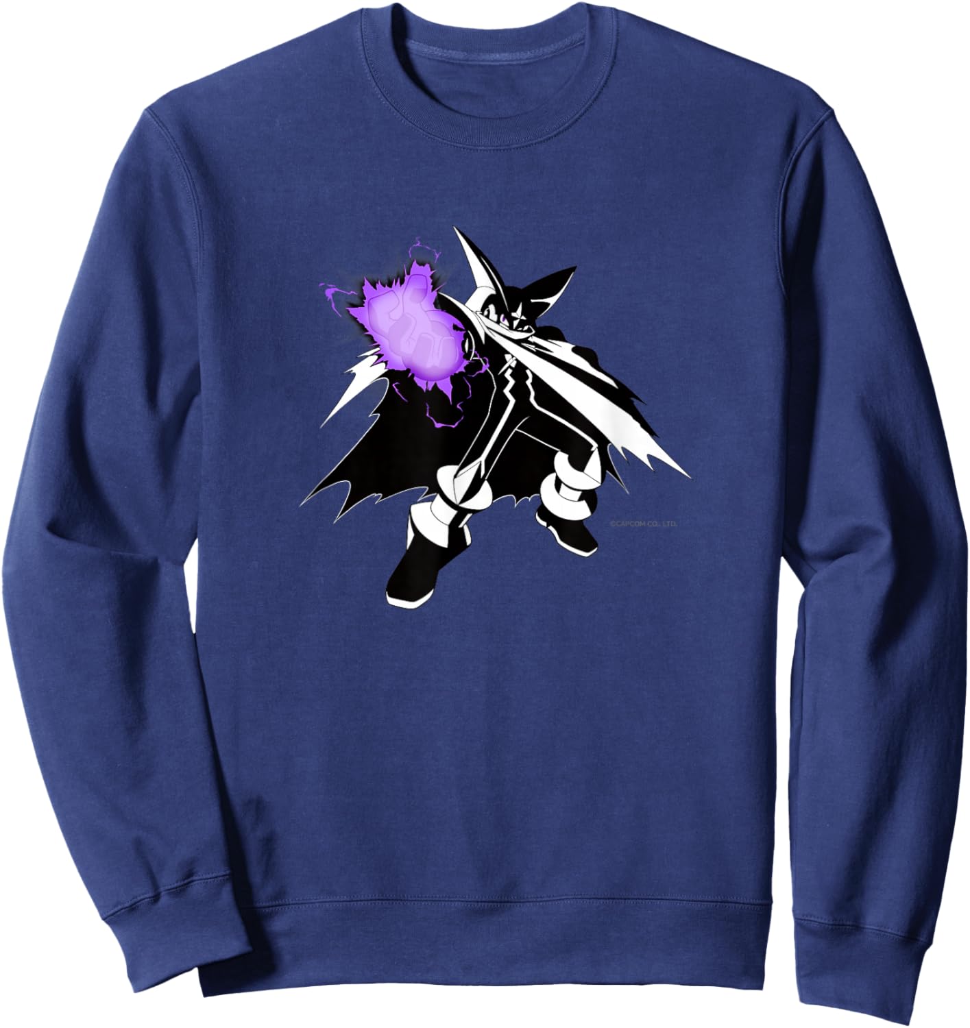 MEGA Man Battle Network Bass Small Sweatshirt - Sweatshirt | Navy