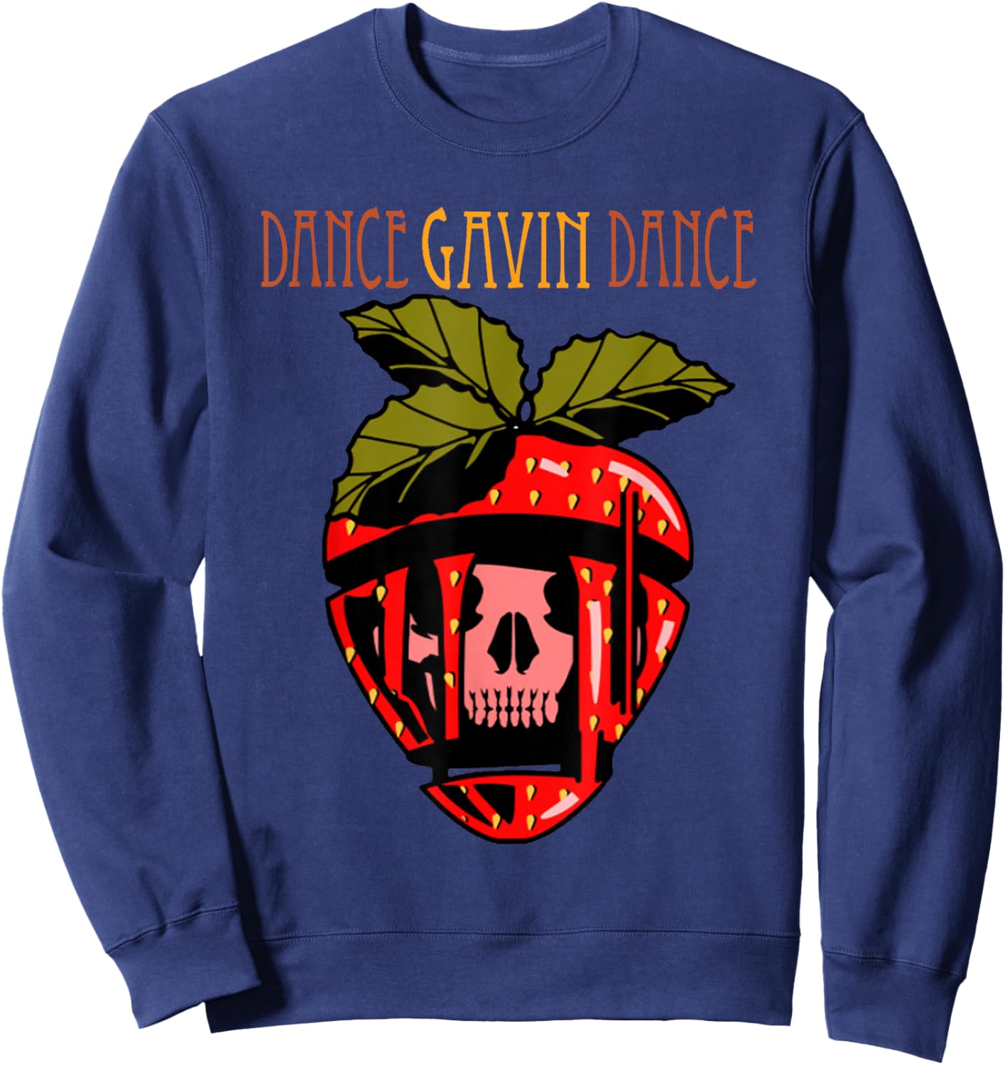 Dance Gavin Dance - Synergy Strawberry - Dance Gavin Dance Sweatshirt - Sweatshirt | Navy