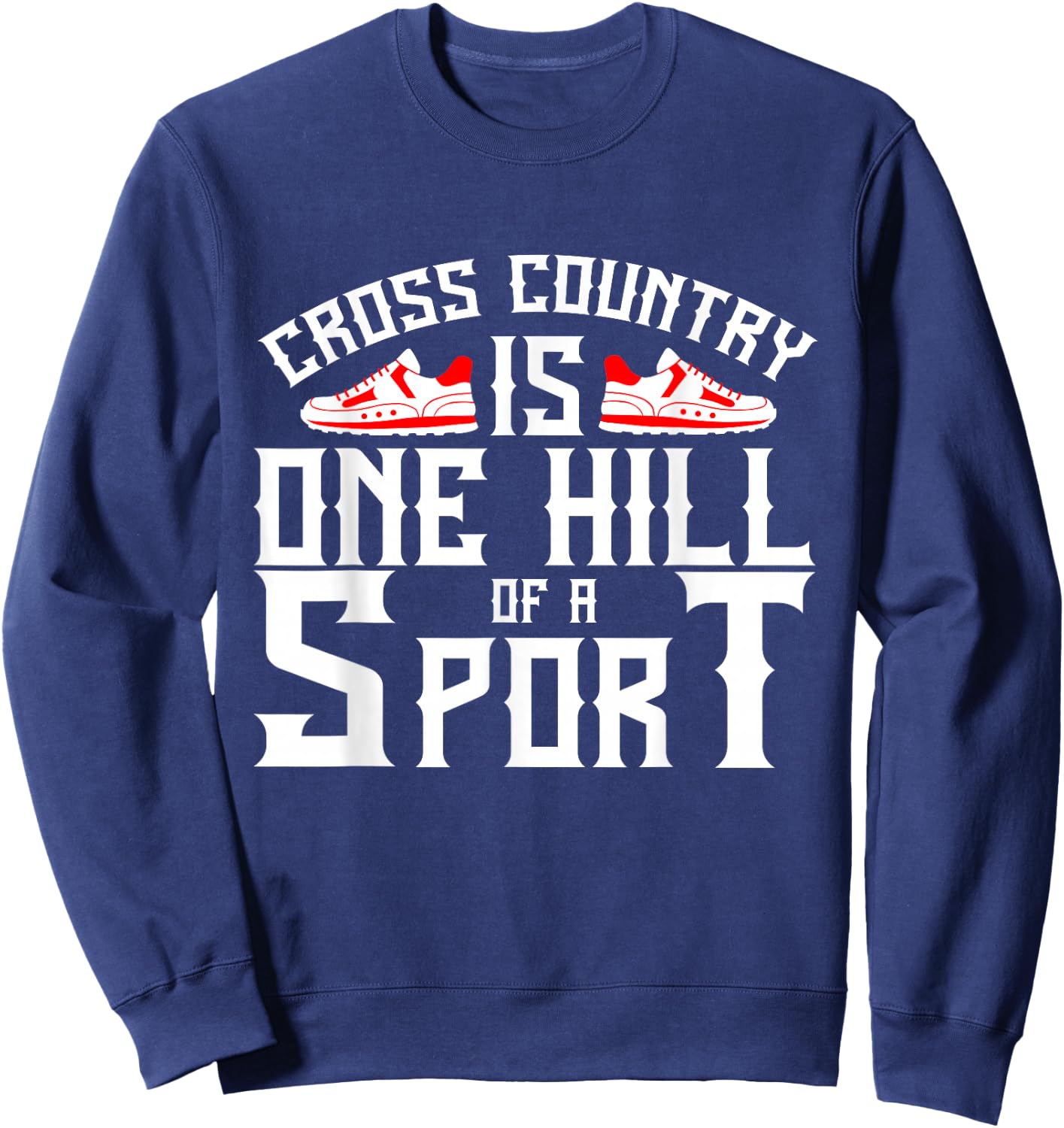Cross Country Running - XC Run Cross Country Runner Sweatshirt - Sweatshirt | Navy