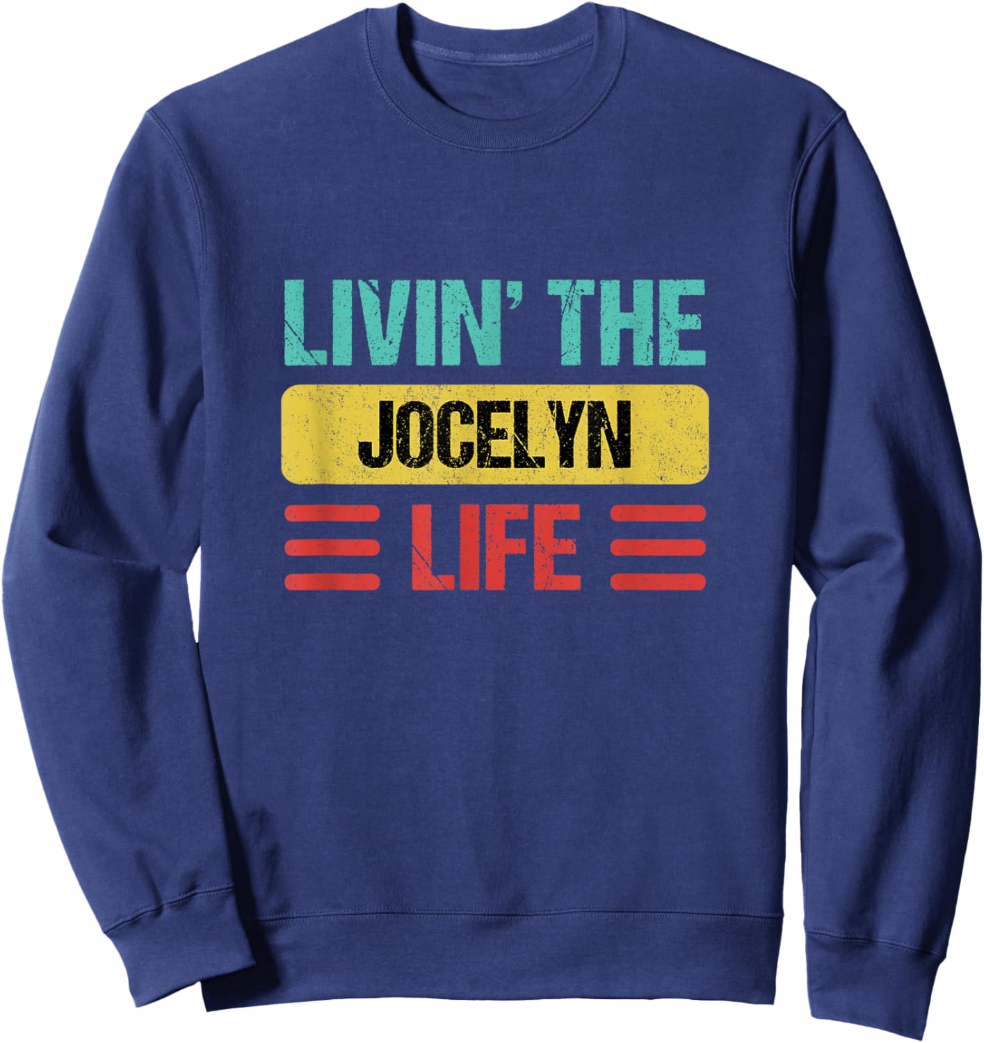 Jocelyn Name Sweatshirt - Sweatshirt | Navy