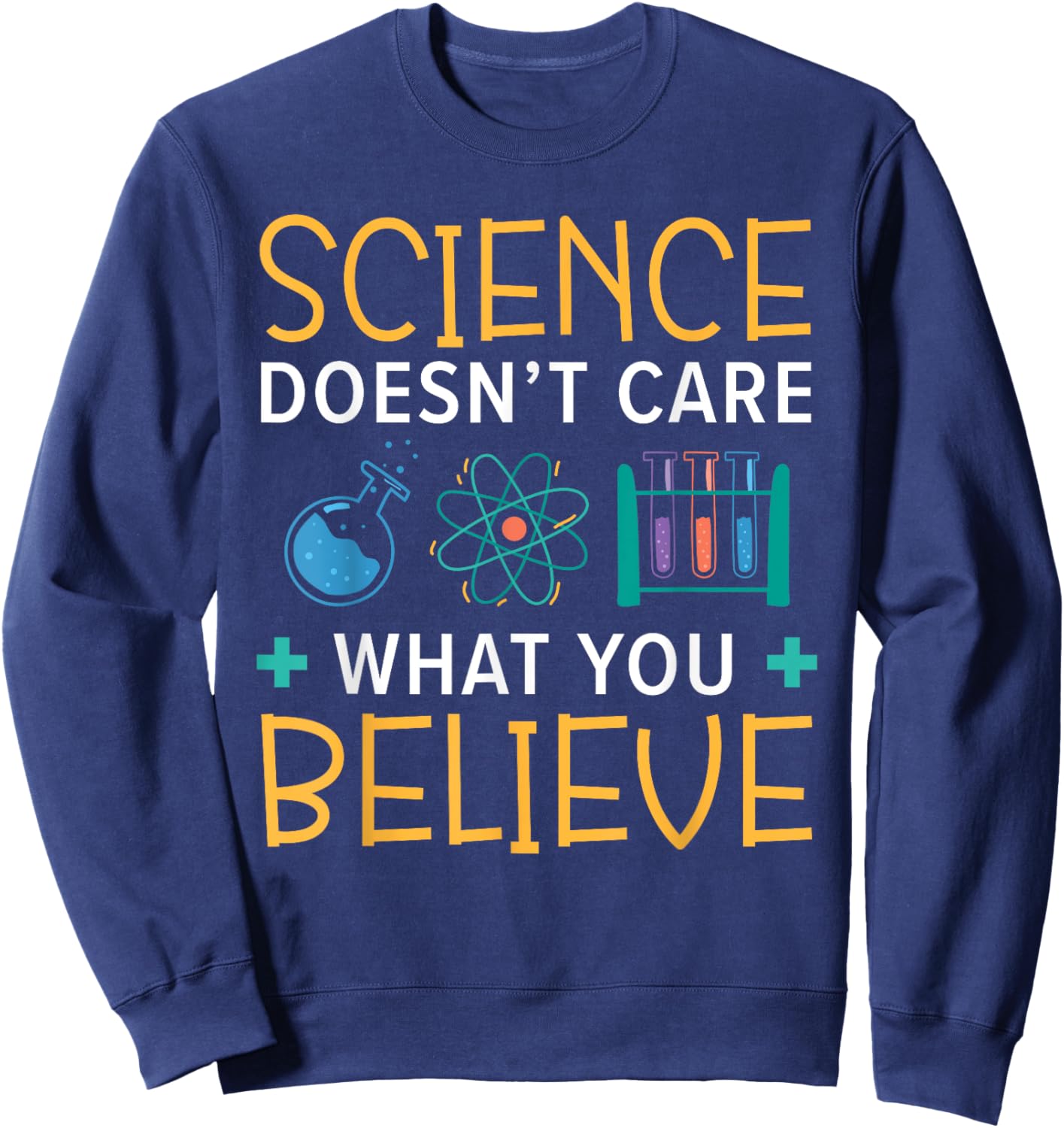 Agnostic Atheist Anti-Religion SteMi Apparel Atheism Anti-Religion Agnostic Freethinker Atheist Sweatshirt - Sweatshirt | Navy