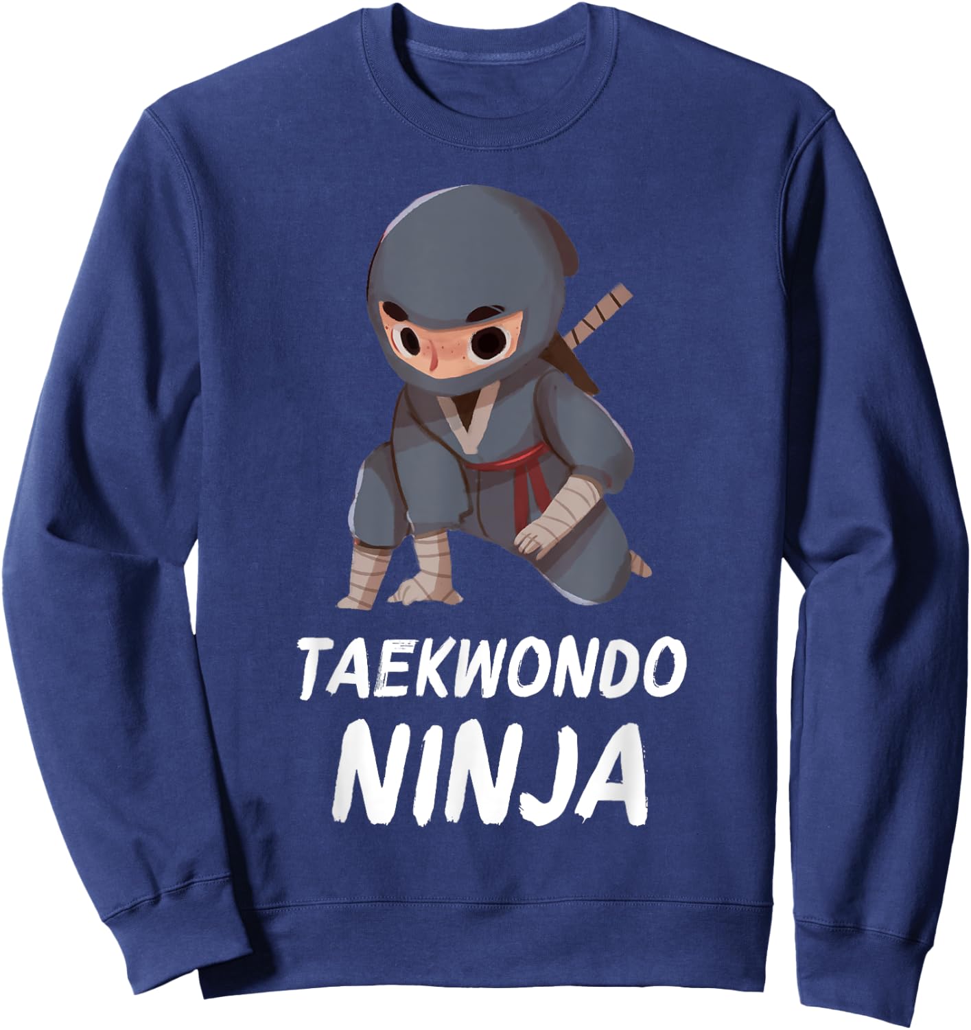 Taekwondo Ninja Boy Funny Martial Arts Sports Sweatshirt - Sweatshirt | Navy