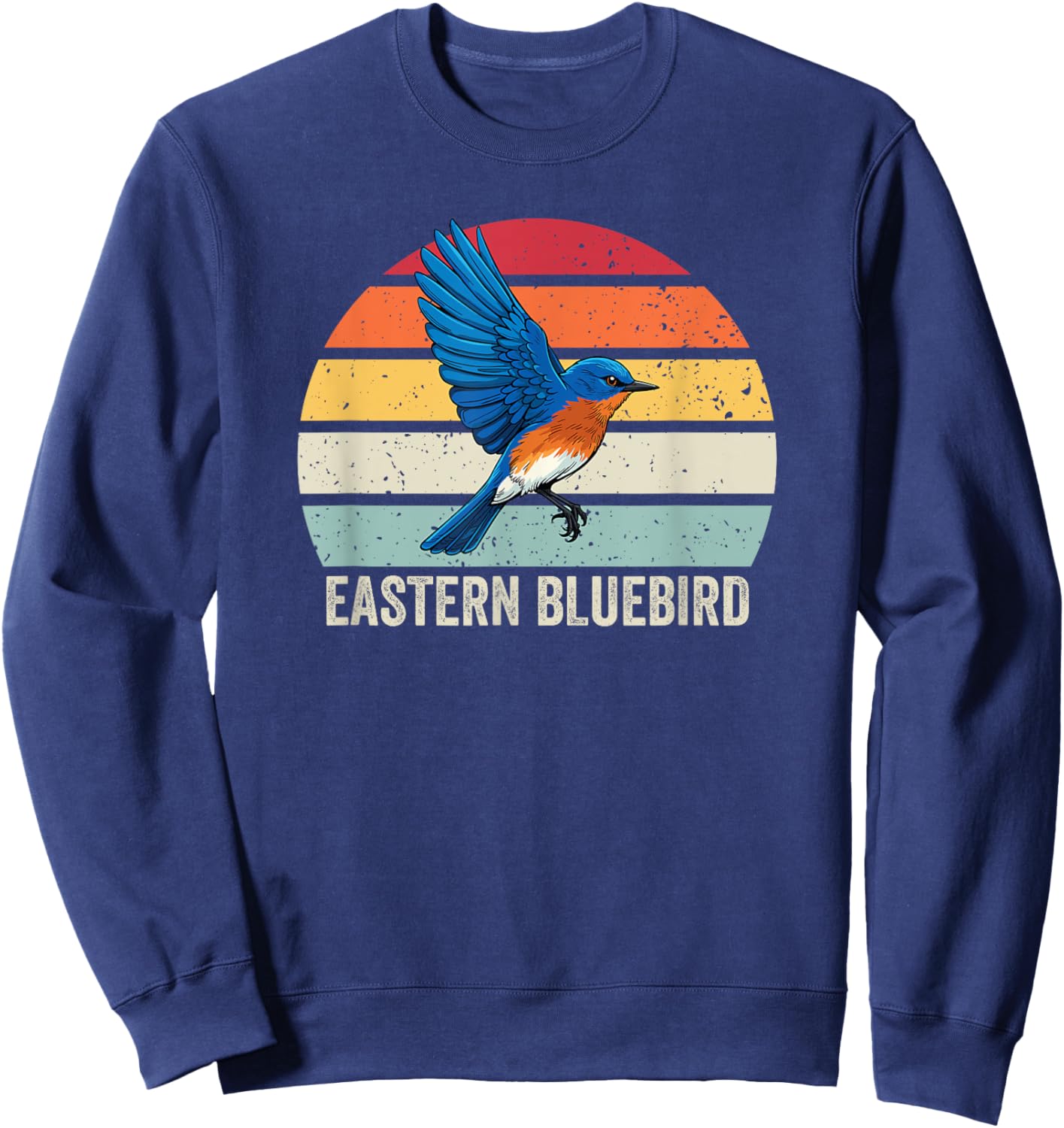 Eastern Bluebird Vintage Sunset, Eastern Bluebird Sweatshirt - Sweatshirt | Navy