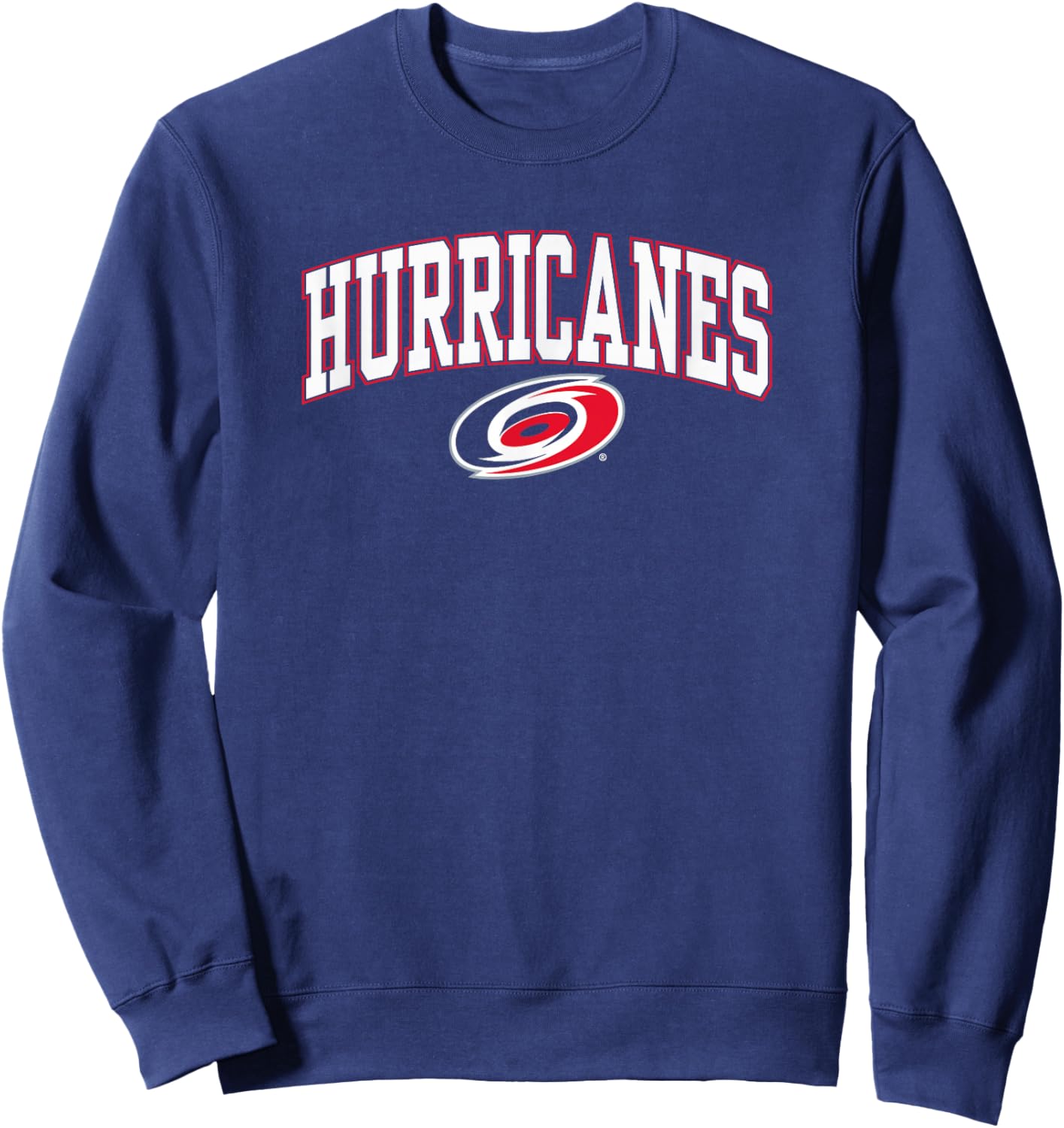 Carolina Hurricanes Arch Over Black Officially Licensed Sweatshirt - Sweatshirt | Navy