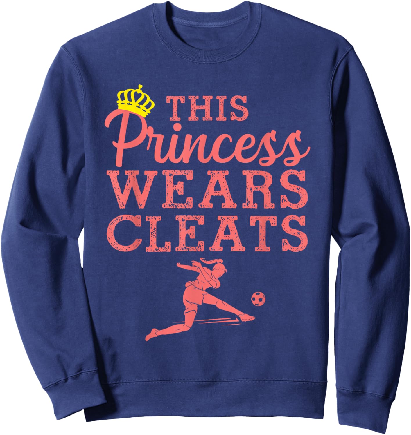 Cool Soccer Art Teen Girls Goalie Soccer Player Sweatshirt - Sweatshirt | Navy