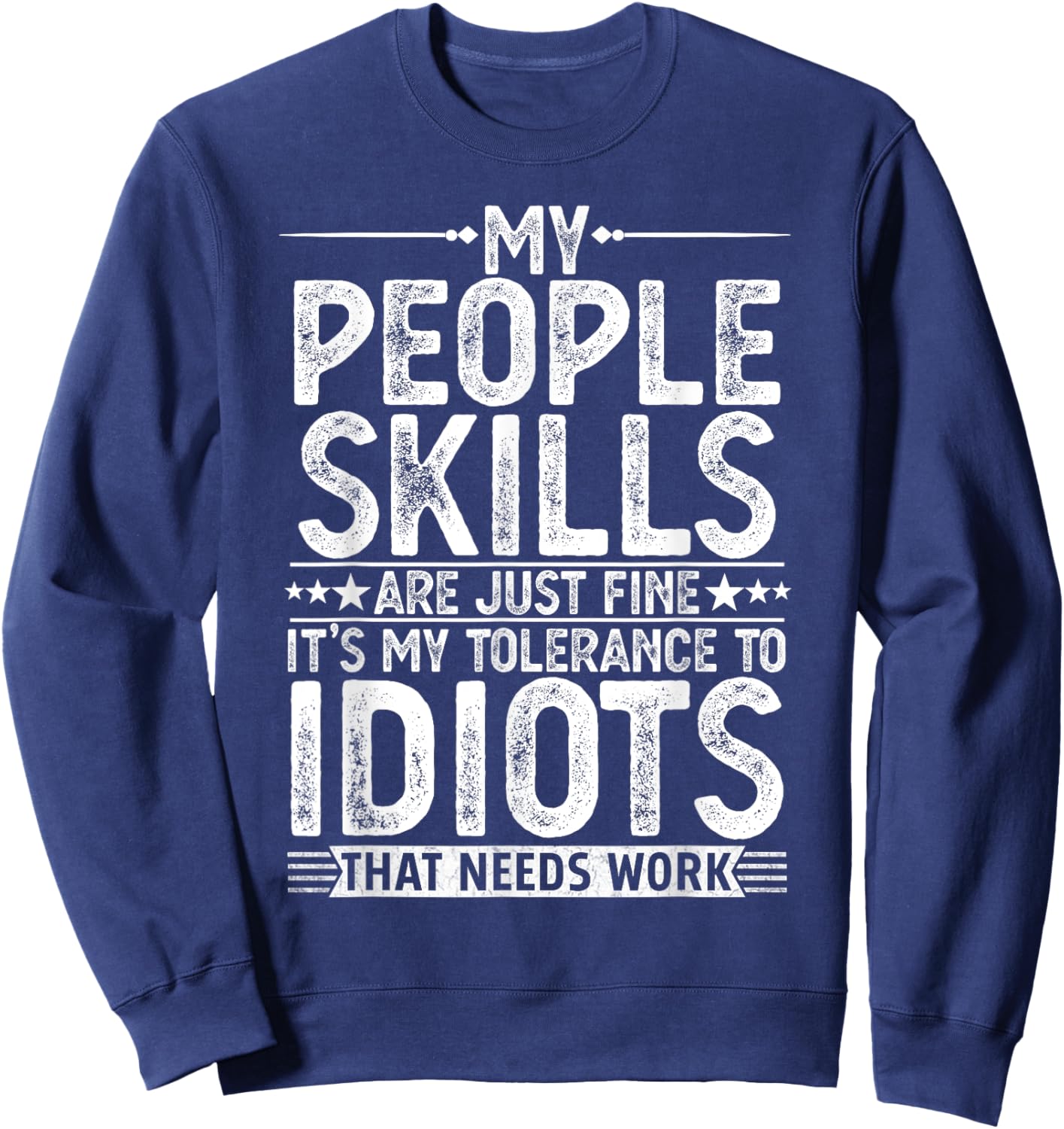 Funny Graphic Gifts Women Sarcastic Novelty Sweatshirt - Sweatshirt | Navy