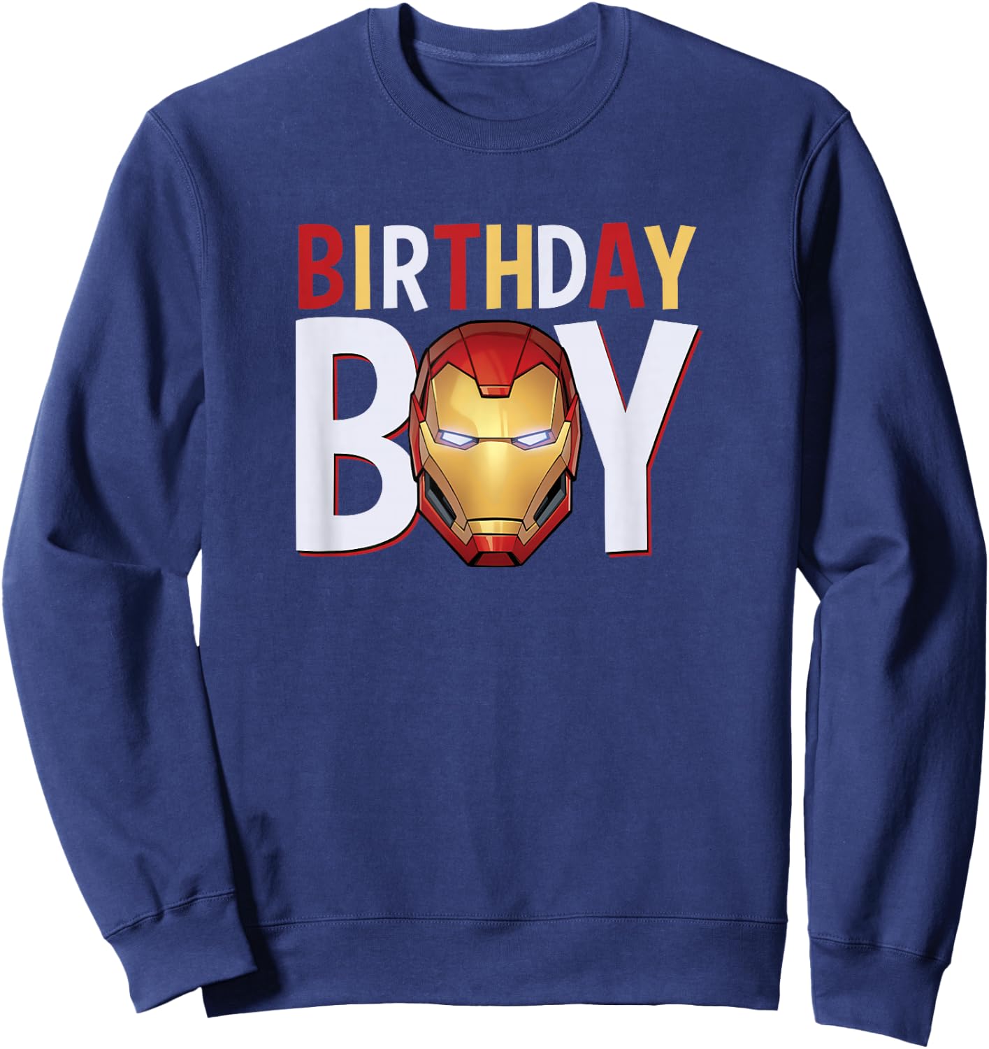 Marvel Avengers Iron Man Birthday Boy Small Sweatshirt - Sweatshirt | Navy