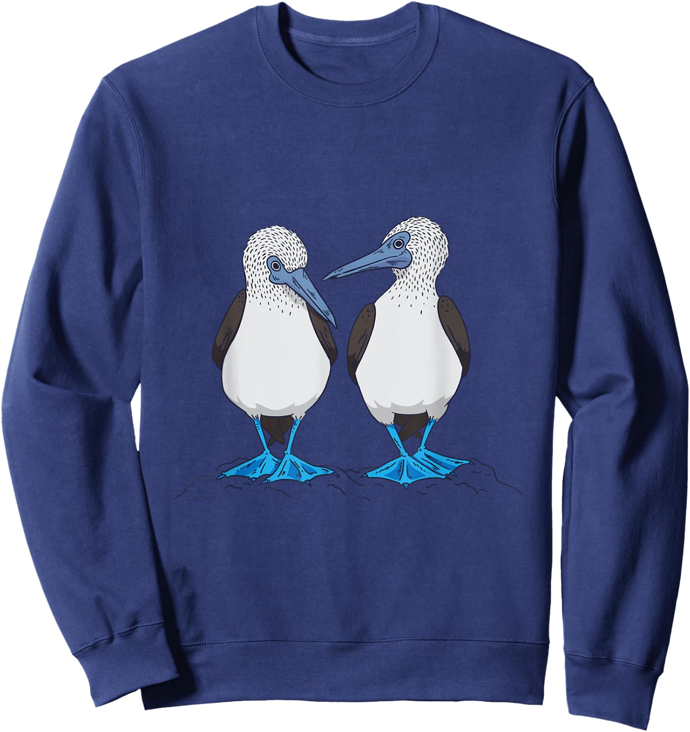 Funny Blue-footed Booby Dancing Seabird Trendy Sweatshirt - Sweatshirt | Navy