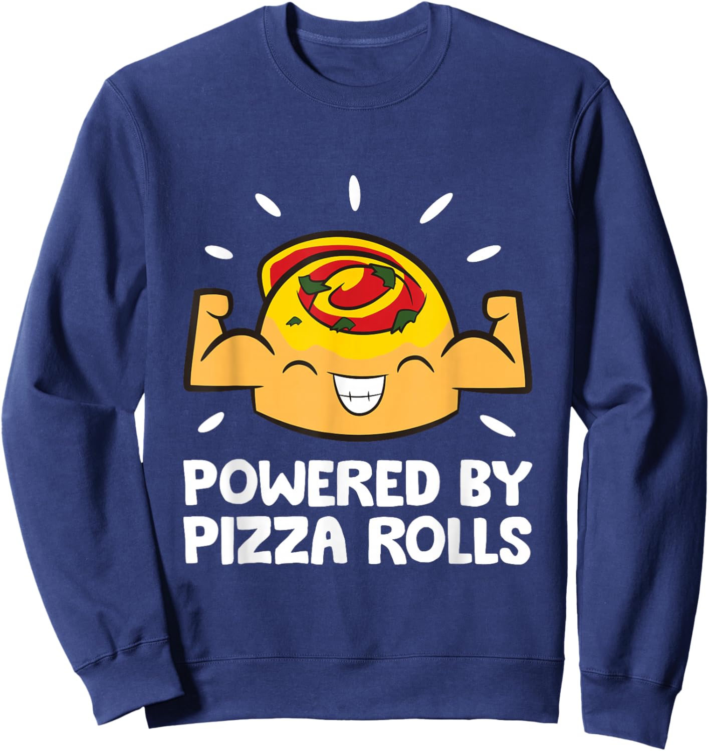 Powered By Pizza Rolls Sweatshirt - Sweatshirt | Navy
