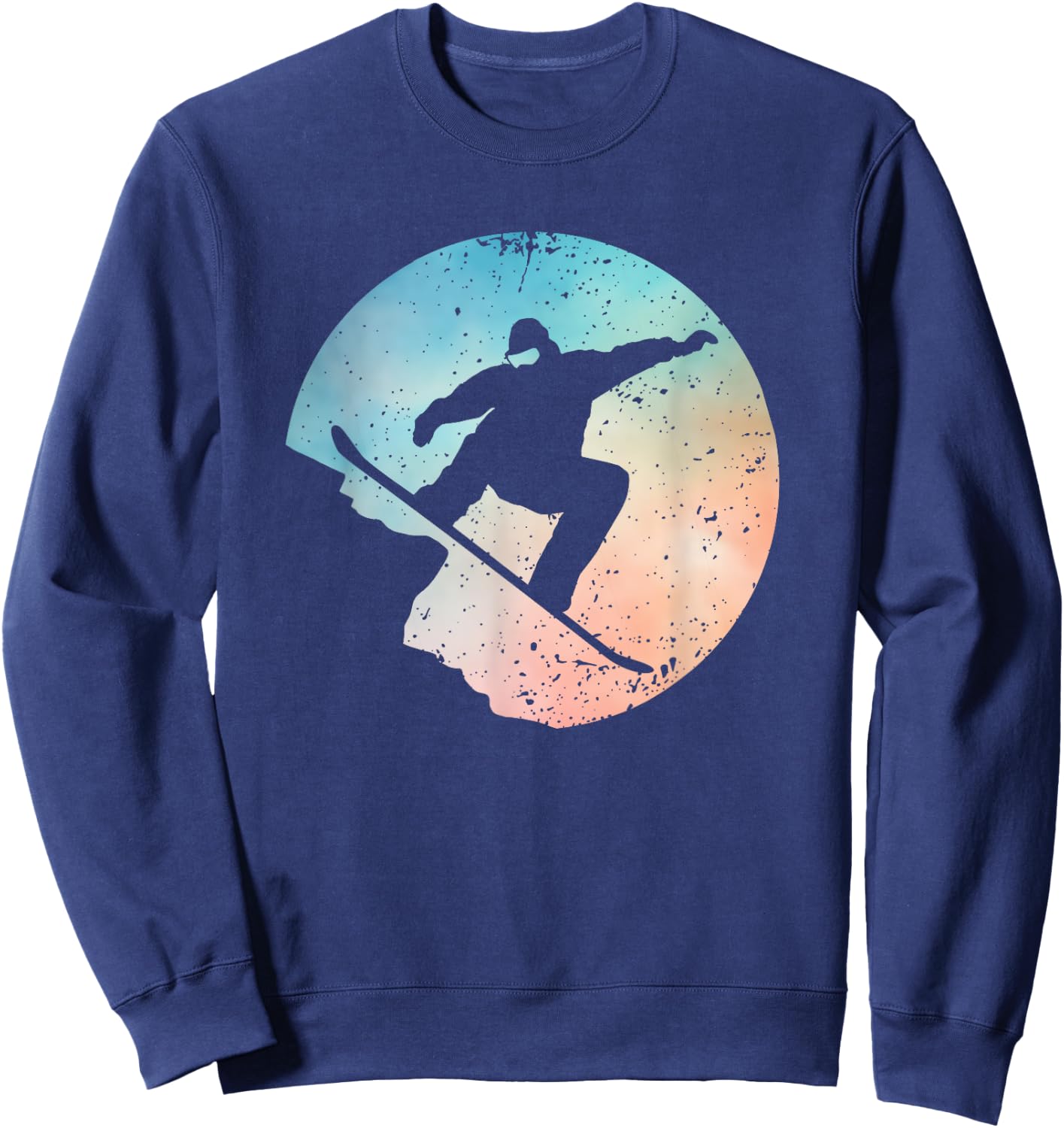 Funny Snowboarding Art Women Snowboard Snowboarder Sweatshirt - Sweatshirt | Navy