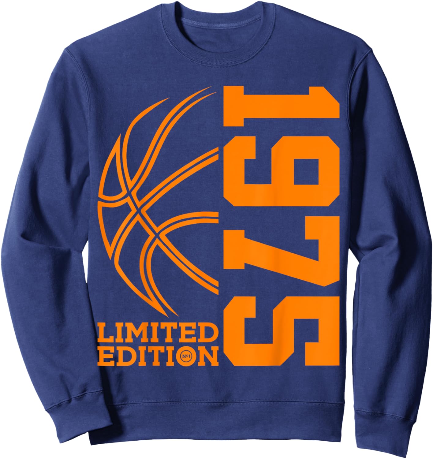 50th BIRTHDAY BASKETBALL LIMITED EDITION 1975 Sweatshirt - Sweatshirt | Navy