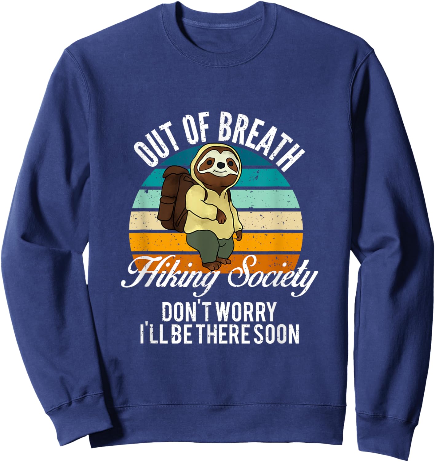 Out Of Breath Hiking Society Sweatshirt - Sweatshirt | Navy
