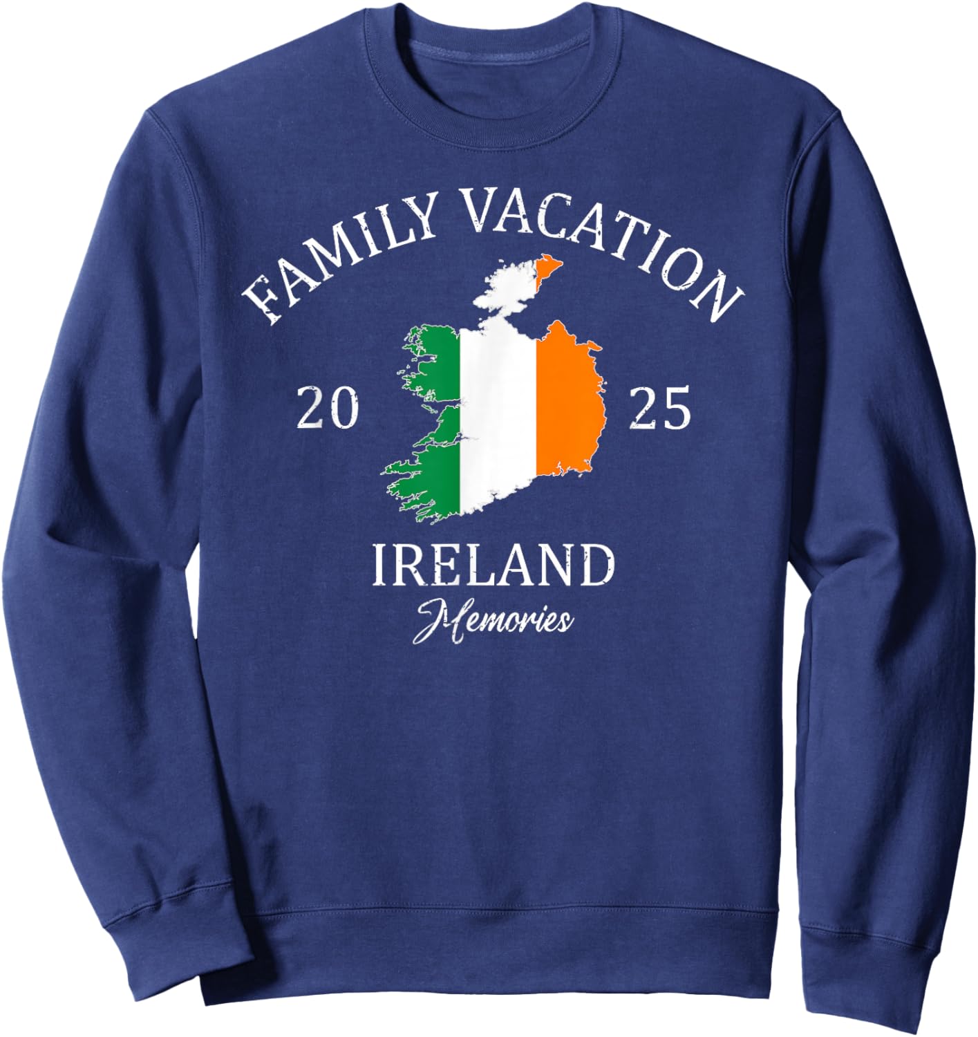 Family Vacation Ireland 2025 | Family Travel Squad Sweatshirt - Sweatshirt | Navy
