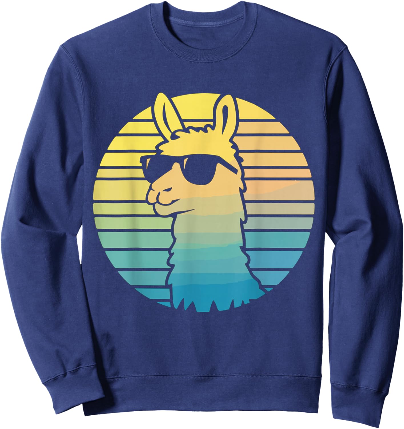 Alpaca Lover Llama Vintage Sweatshirt - Sweatshirt | Navy