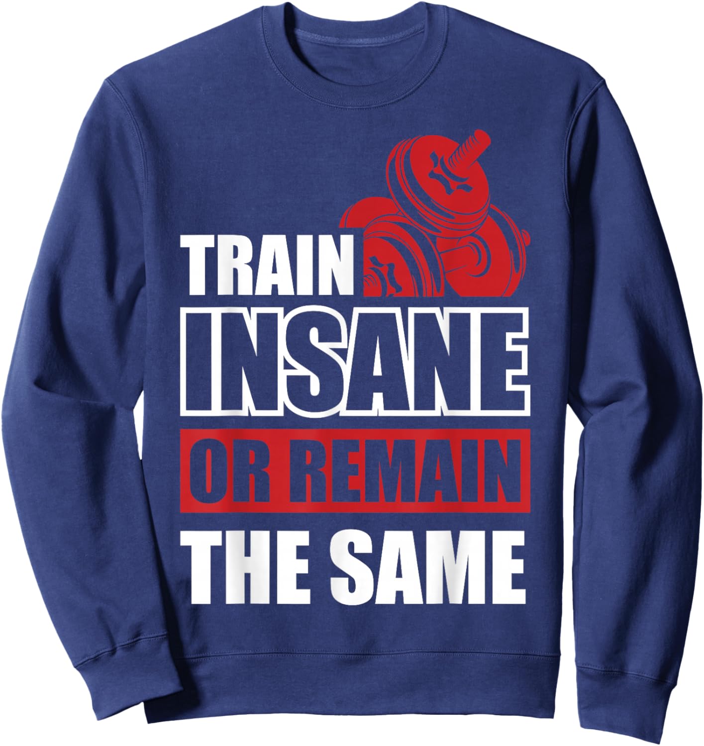 Train Insane or Remain the same Sweatshirt - Sweatshirt | Navy