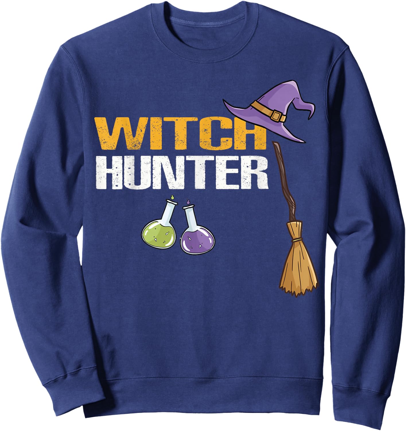 Witch Hunter Cute Halloween Costume Gift Sweatshirt - Sweatshirt | Navy