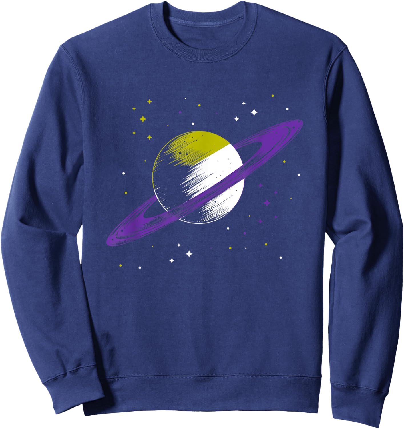 Saturn Non Binary Sweatshirt - Sweatshirt | Navy